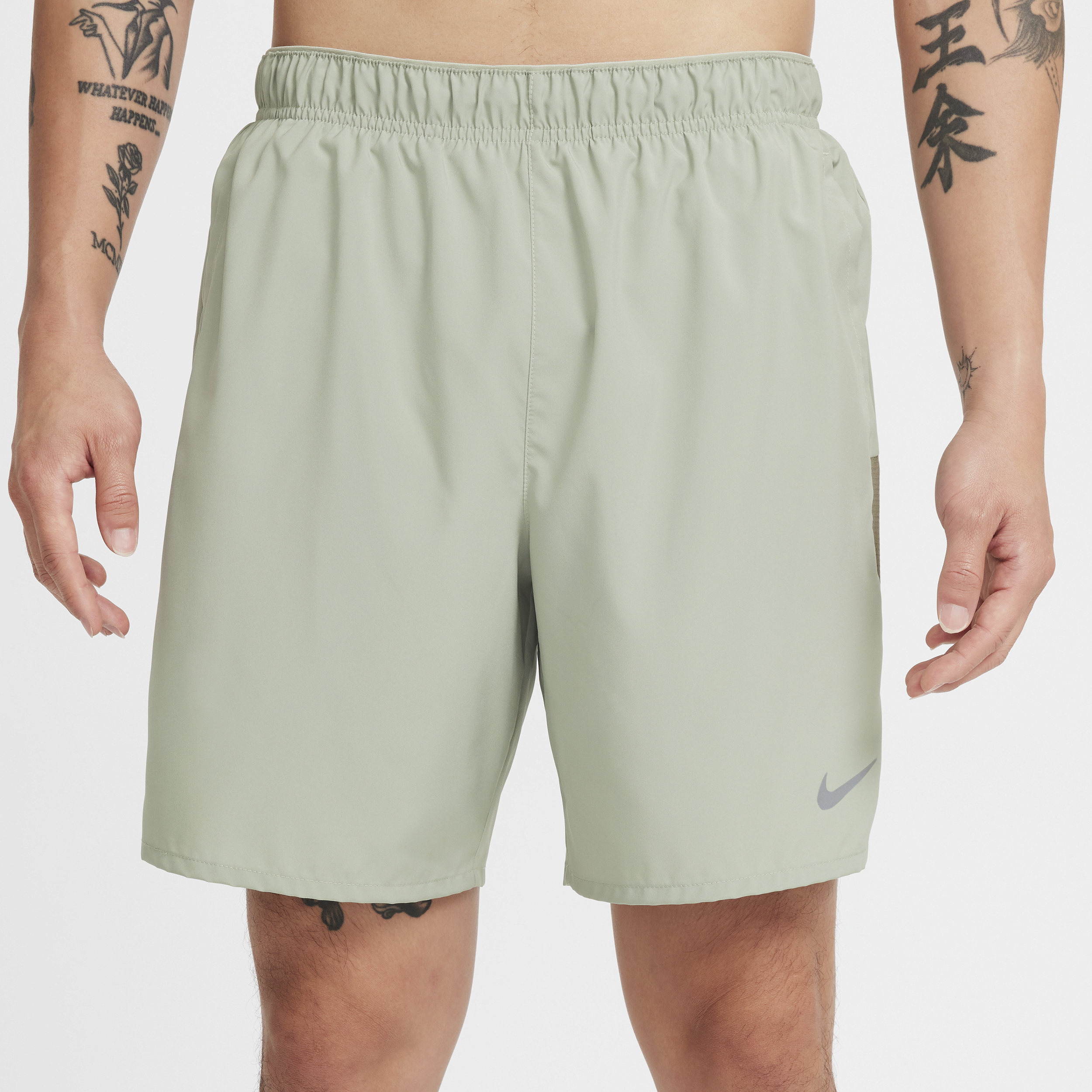 Short de running avec sous-short intégré 18 cm Dri-FIT Nike Challenger pour homme - Vert