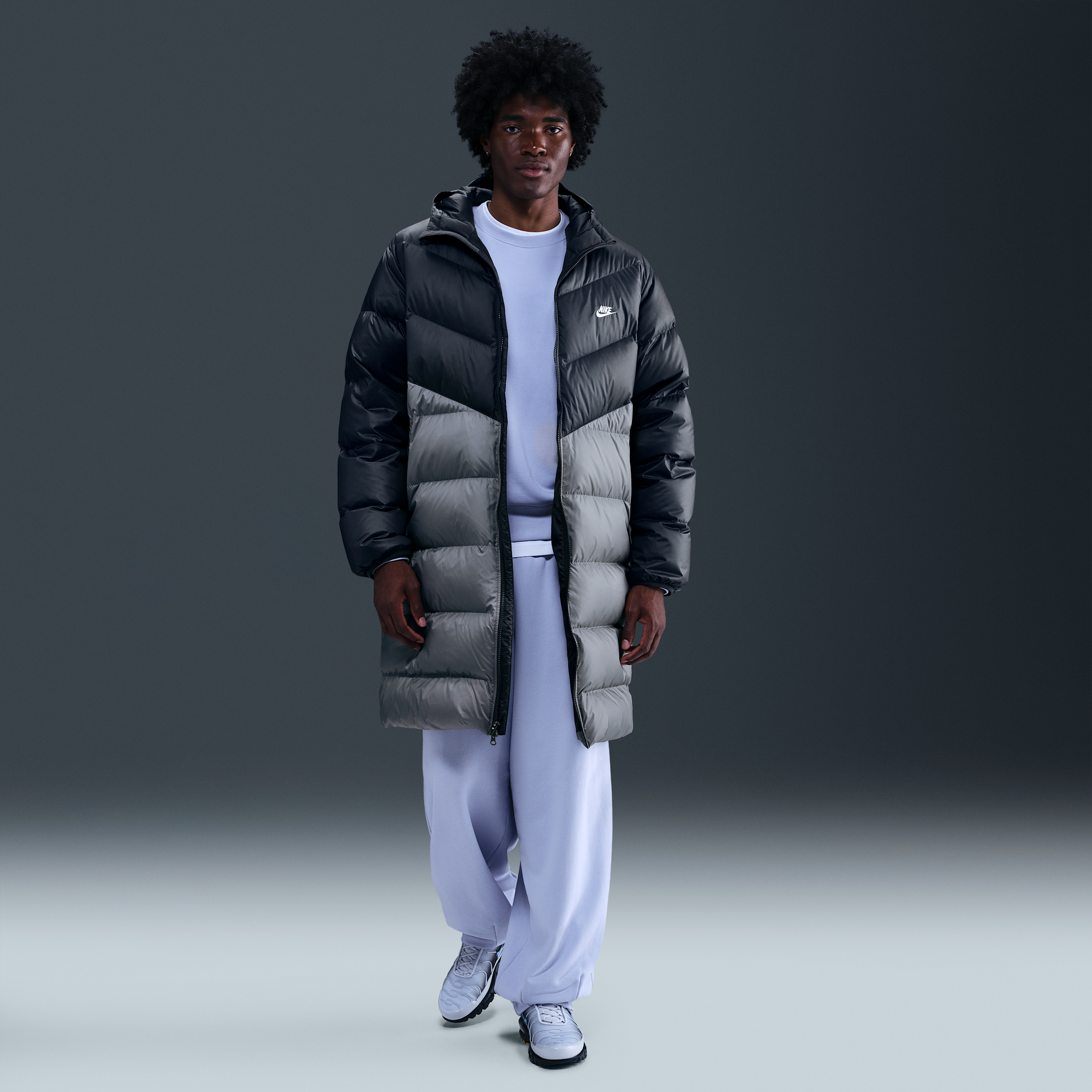 Thumbnail - Nike Windrunner Daunenparka für Herren - Grau