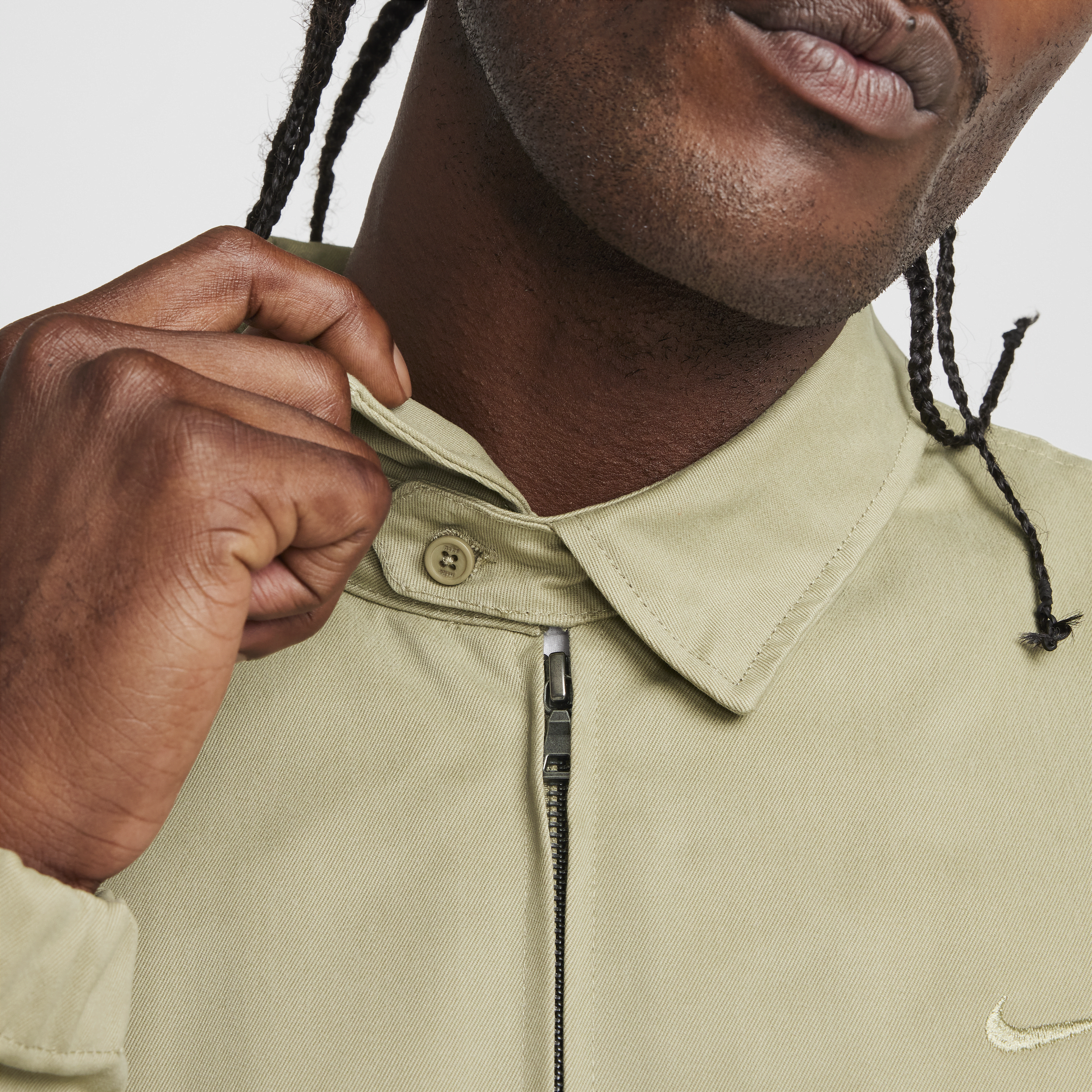 Veste tissée Harrington Nike Life pour homme - Marron