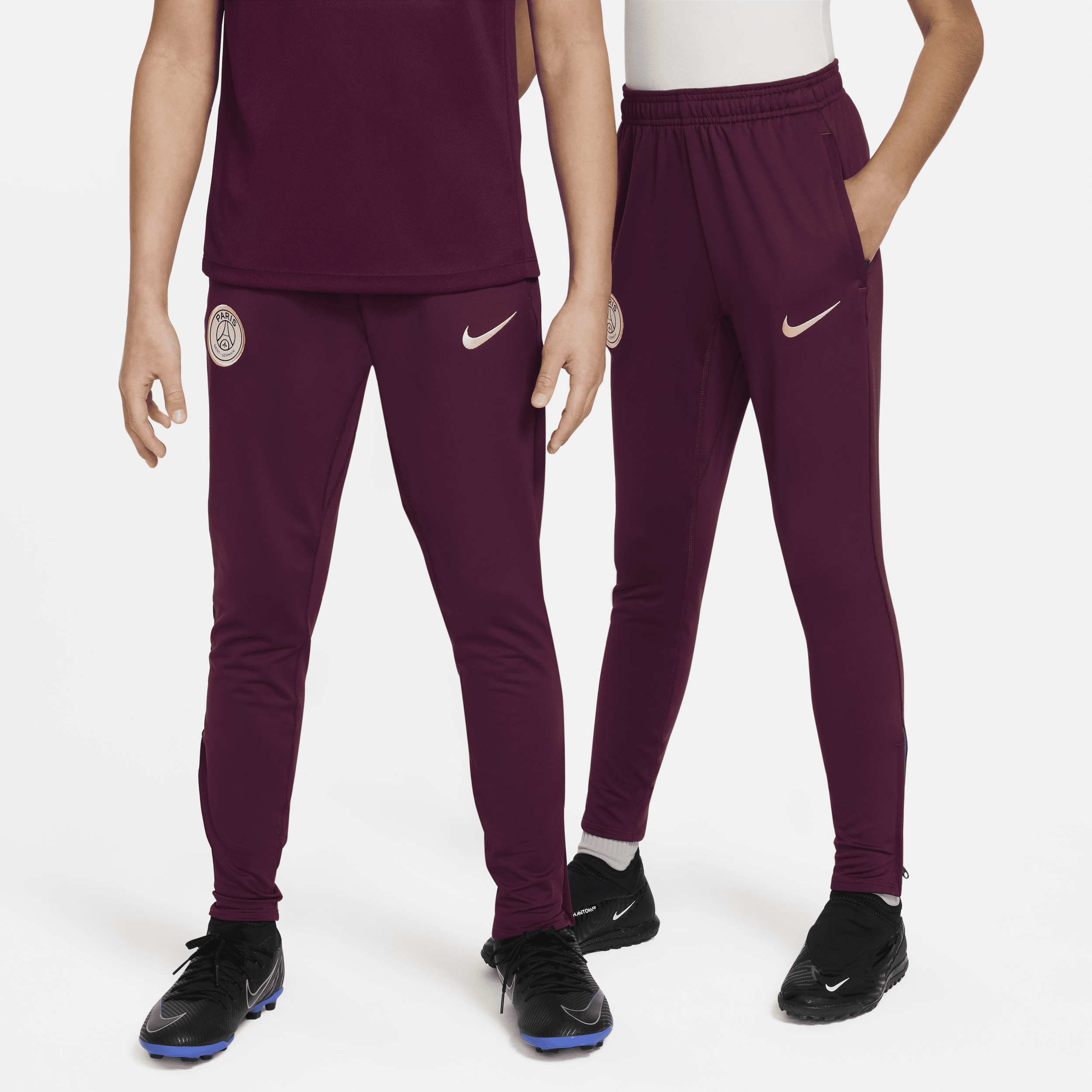 Pantalon de foot en maille Nike Dri-FIT Paris Saint-Germain Strike pour ado - Rouge