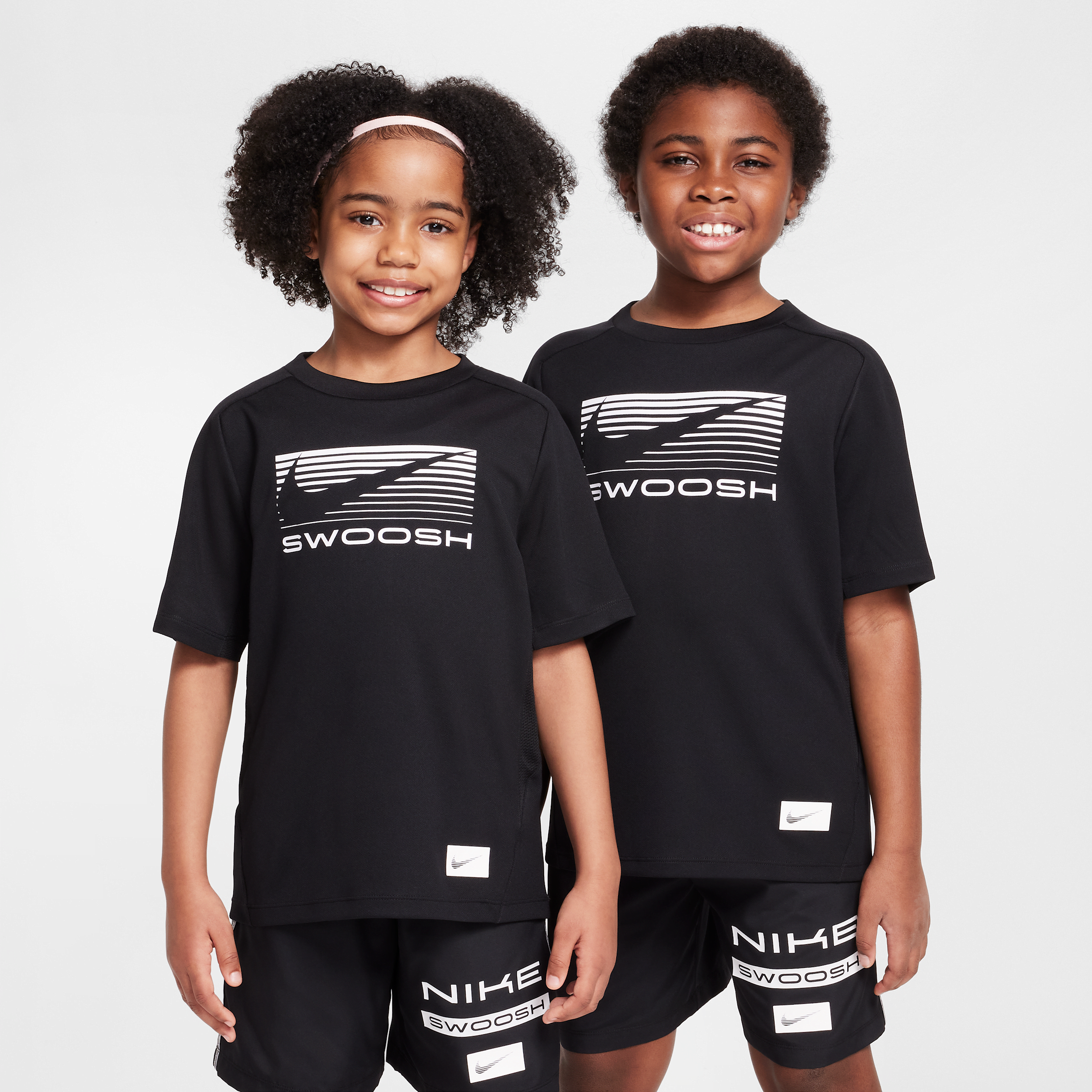 Nike Multi Older Kids (Boys) Dri-FIT Short-Sleeve Top - Black - Polyester - 50% Recycled Polyester