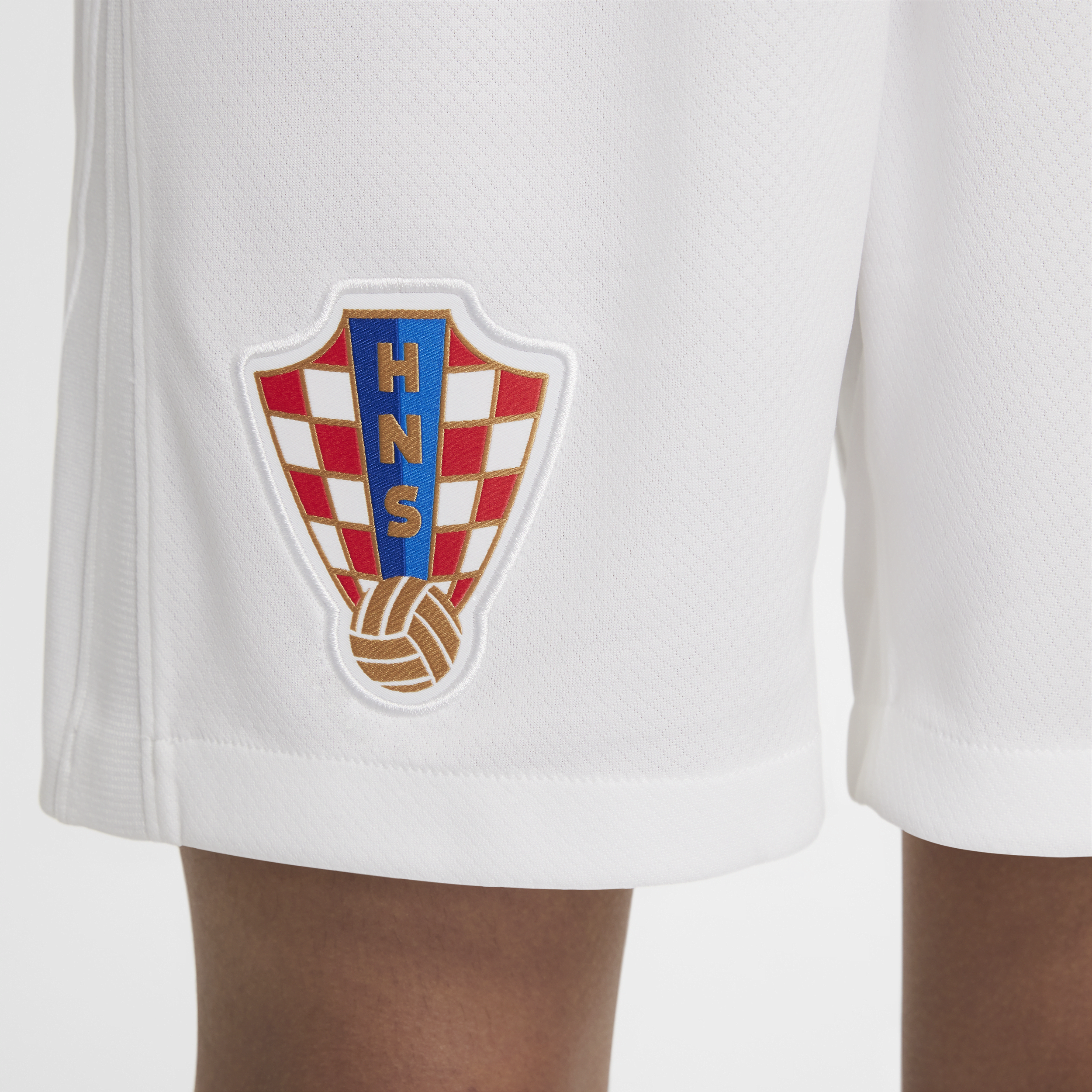 Nike Kroatië 2024 25 Stadium Thuis Uit replica voetbalshorts met Dri-FIT voor kids Wit