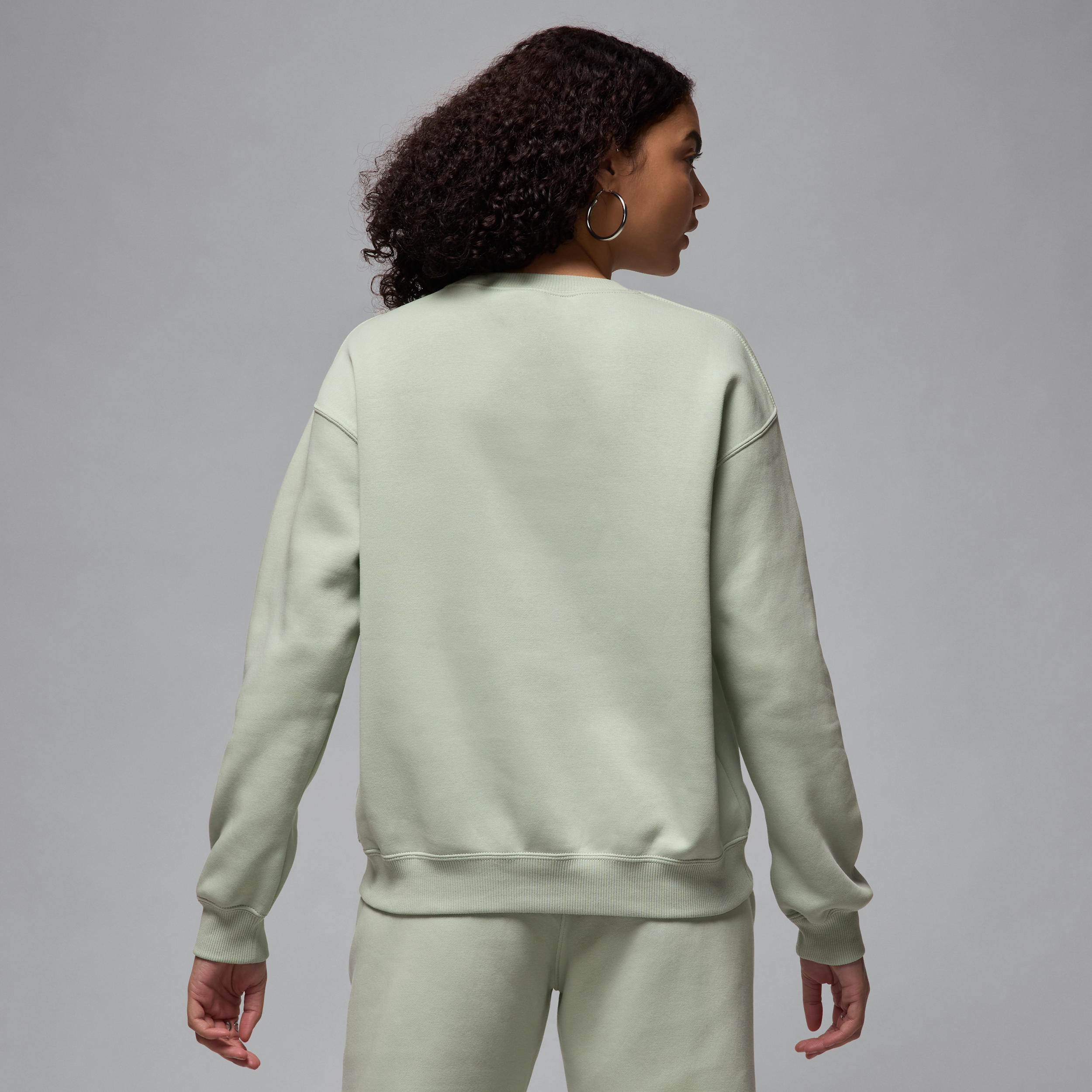 Sweat à col ras-du-cou Jordan Brooklyn Fleece pour femme - Vert