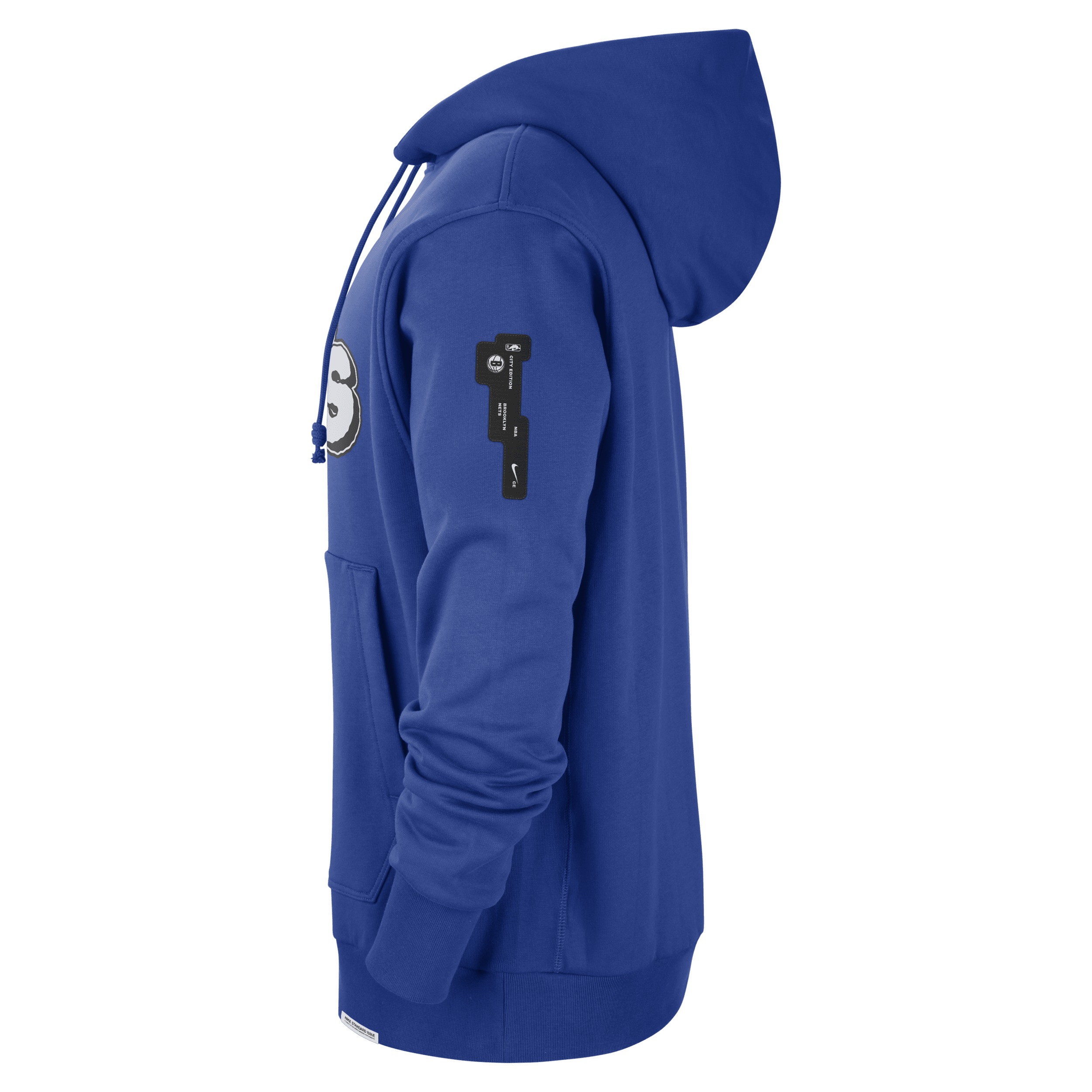 Nike Brooklyn Nets Standard Issue 2023 24 City Edition NBA Courtside hoodie voor heren Blauw