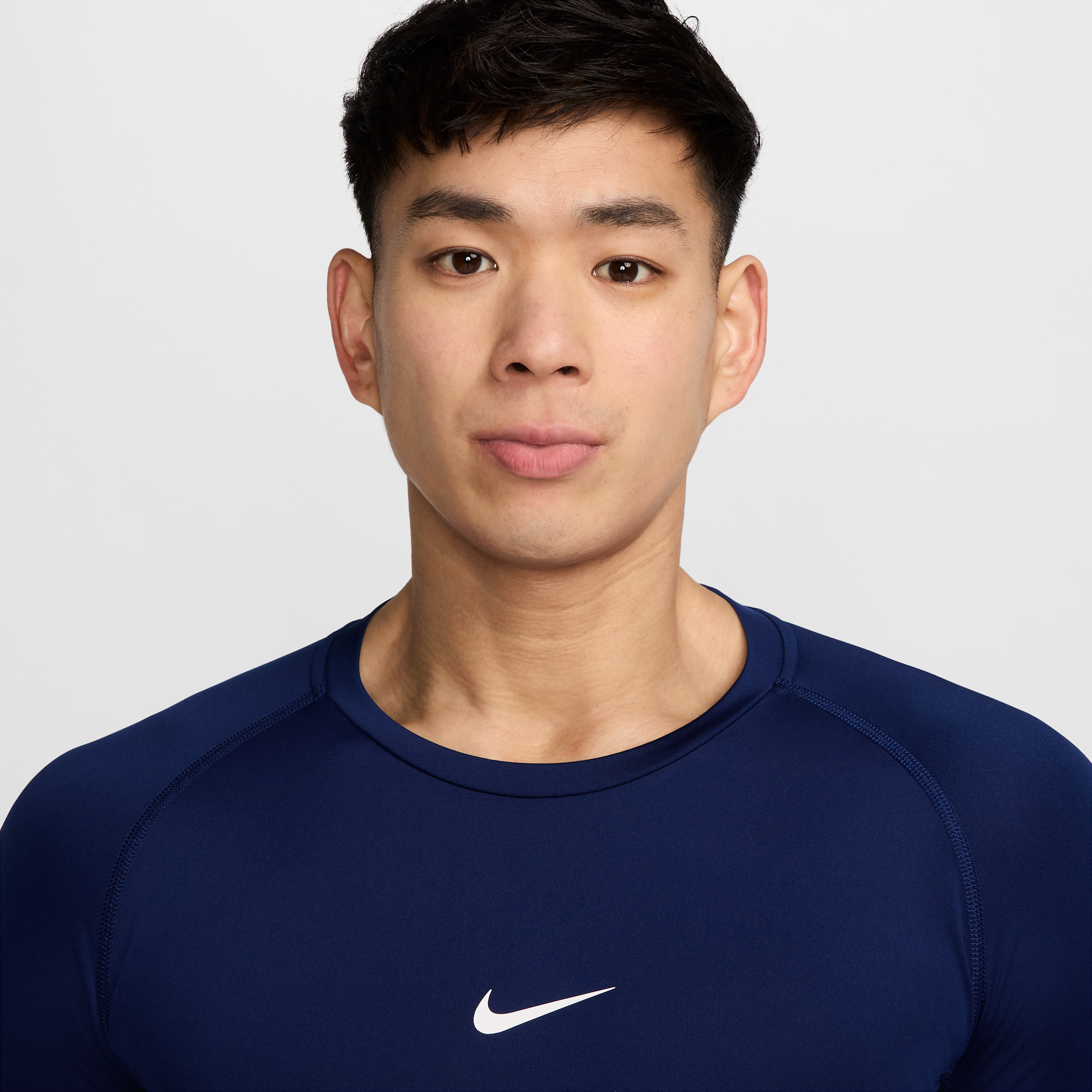 Haut de fitness ajusté à manches longues Dri-FIT Nike Pro pour homme - Bleu