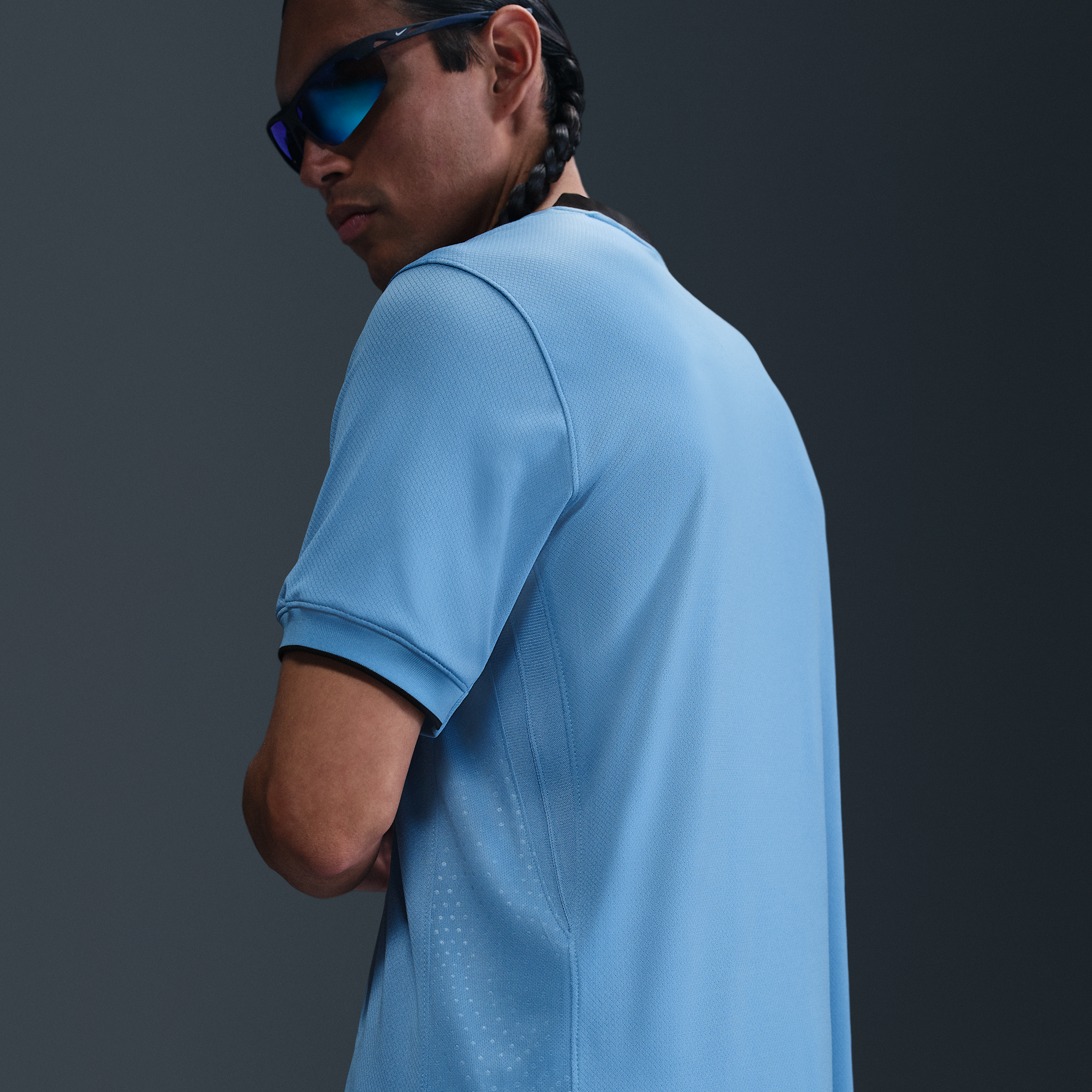 Thumbnail - Niederlande 2025 Stadium Away (Frauenteam) Nike Dri-FIT Replika-Fußballtrikot (Herren) - Blau
