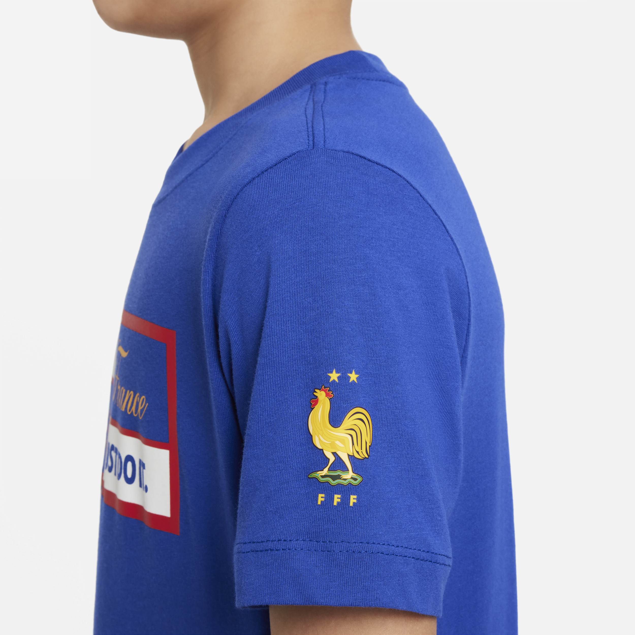 T-shirt Nike Football FFF pour ado - Bleu