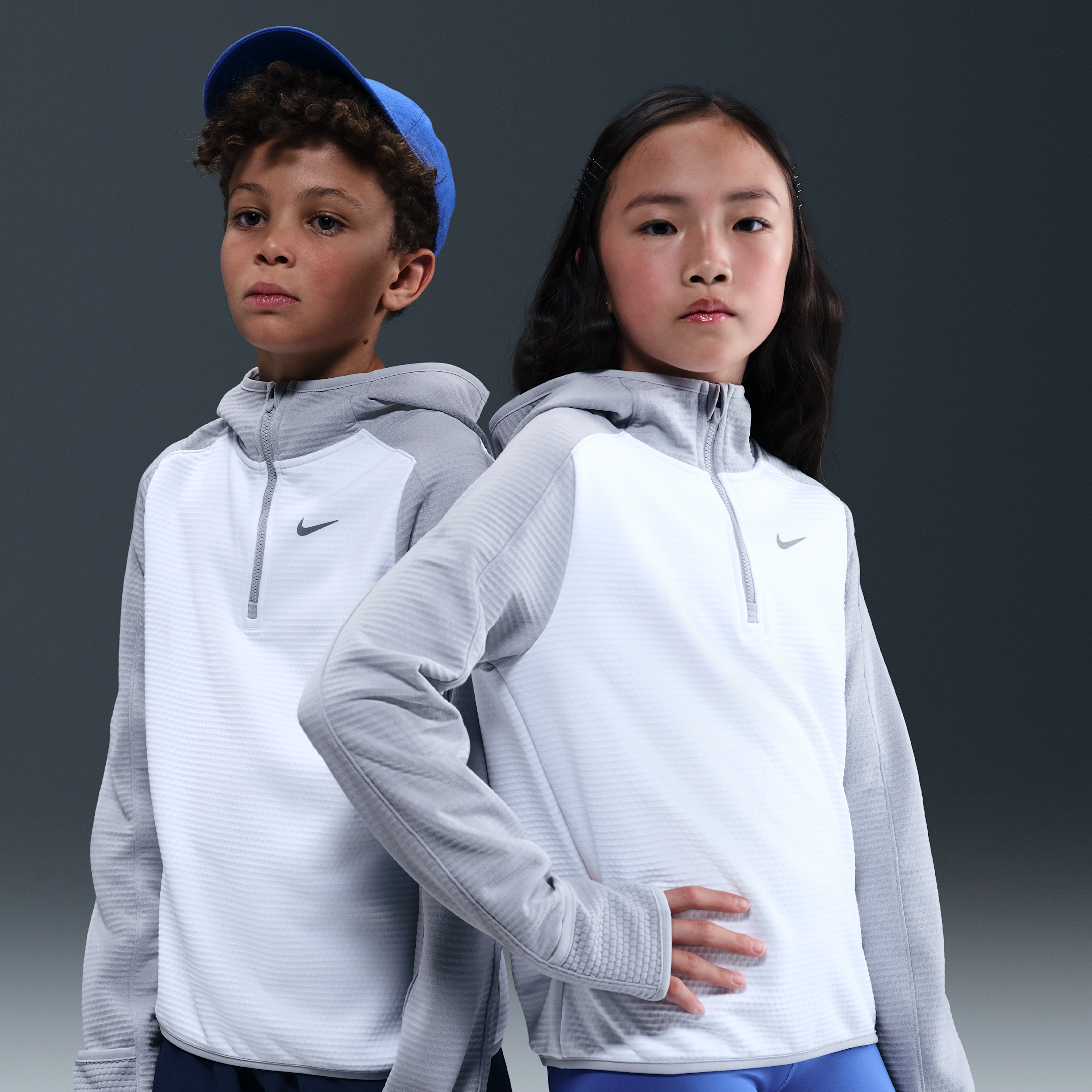 Nike Older Kids Therma-FIT 1/4-Zip Top - White - Polyester