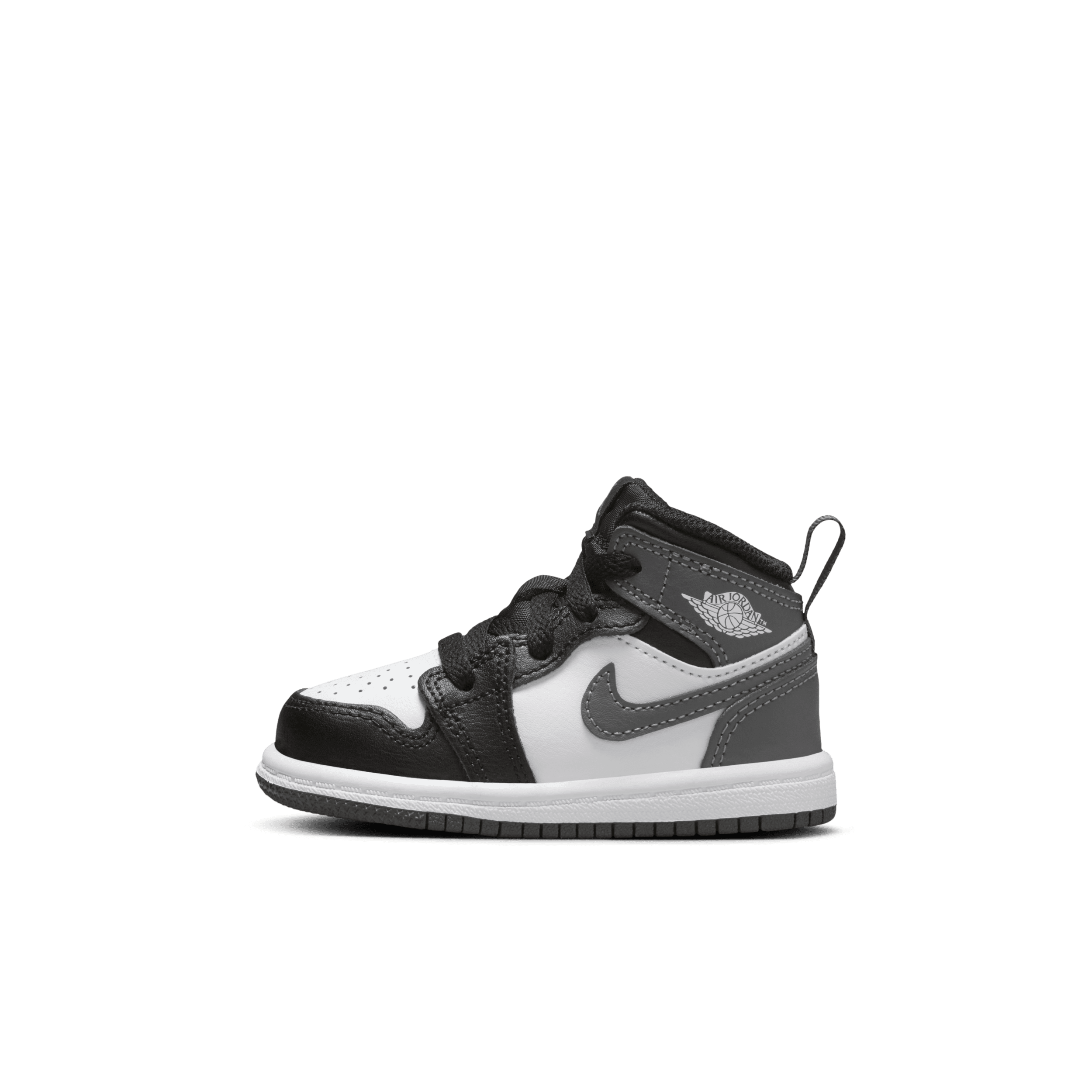 Chaussure Jordan 1 Mid pour Bébé et Petit enfant - Noir