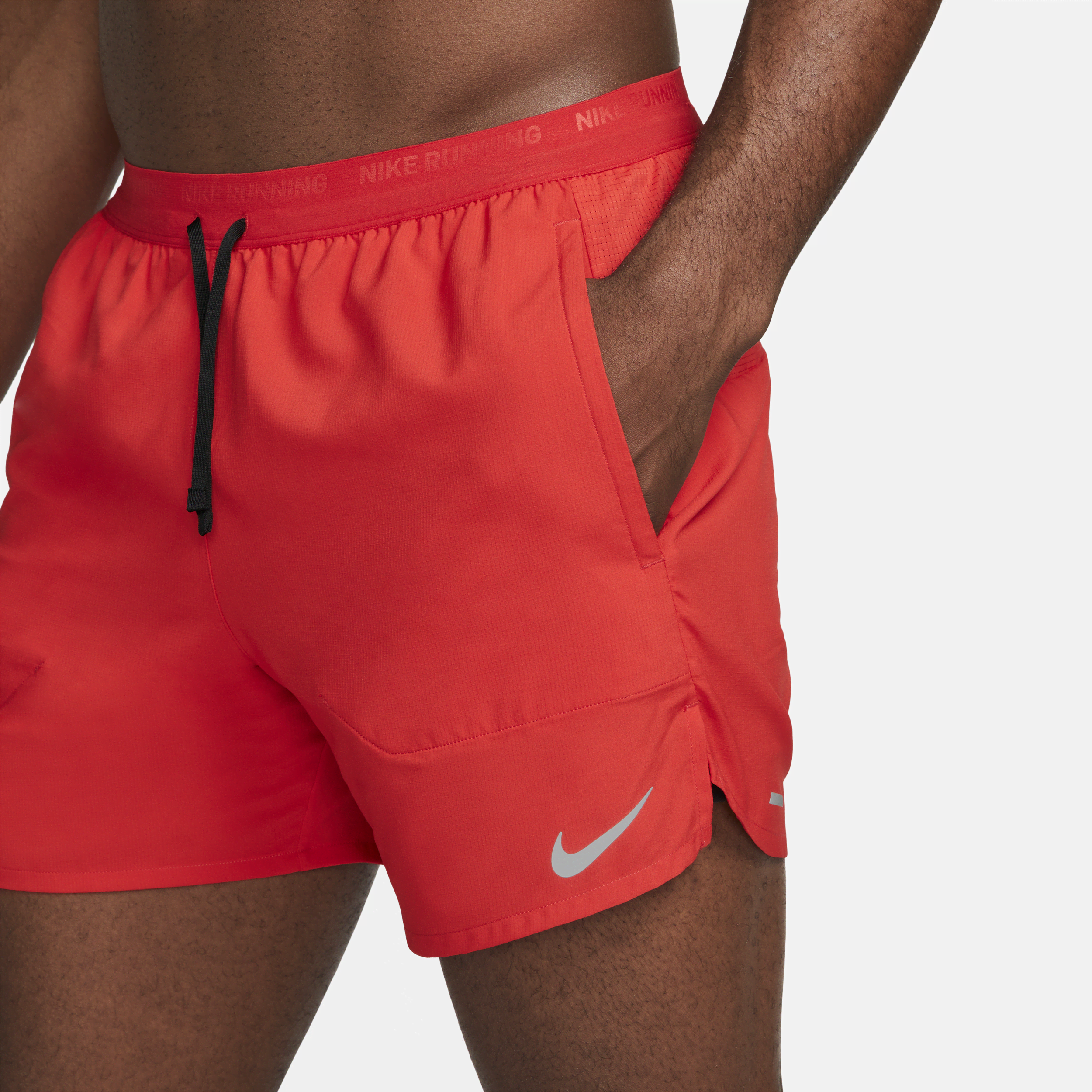 Short de running avec sous-short intégré Dri-FIT Nike Stride 13 cm pour homme - Rouge