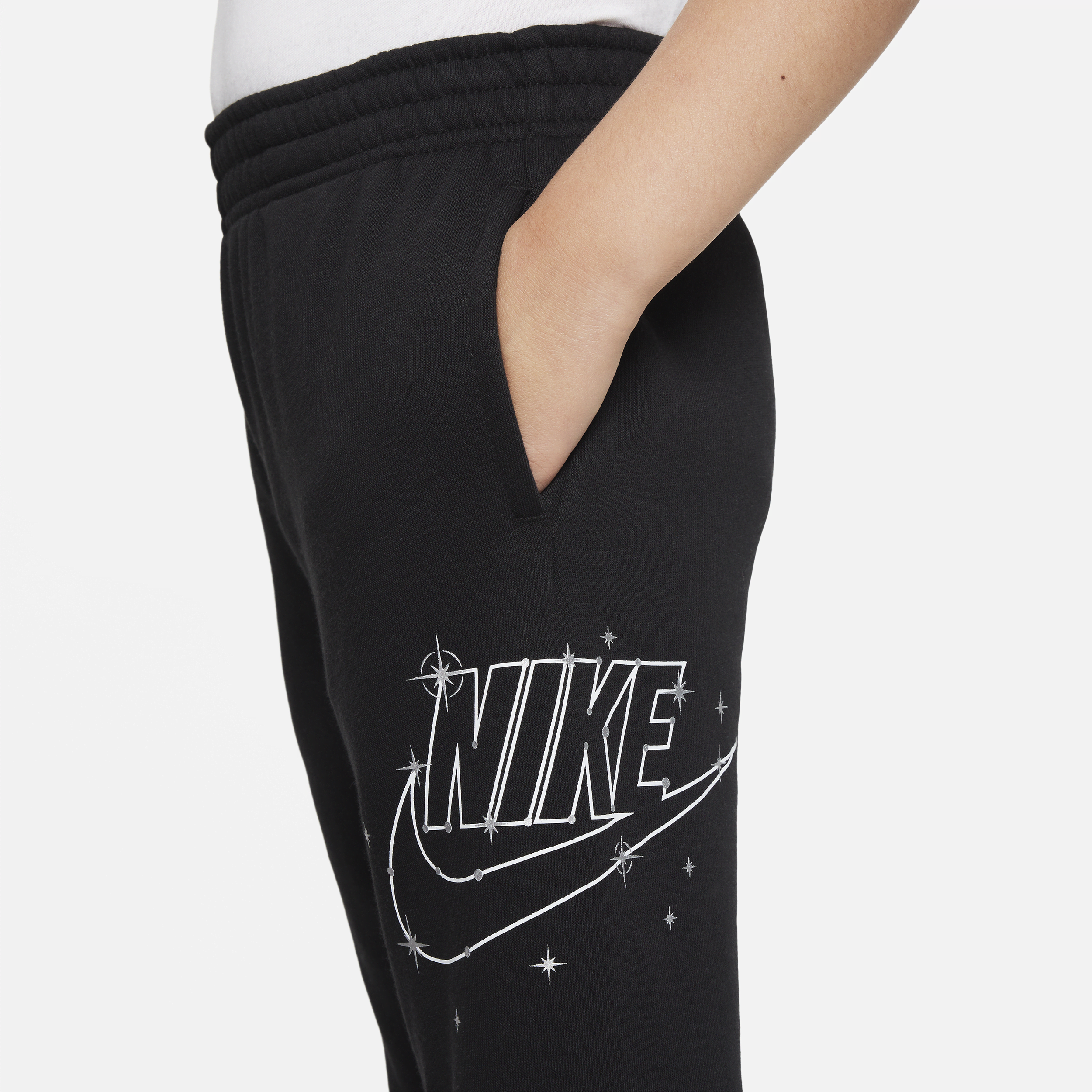 Nike Sportswear Shine fleecebroek voor kleuters Zwart