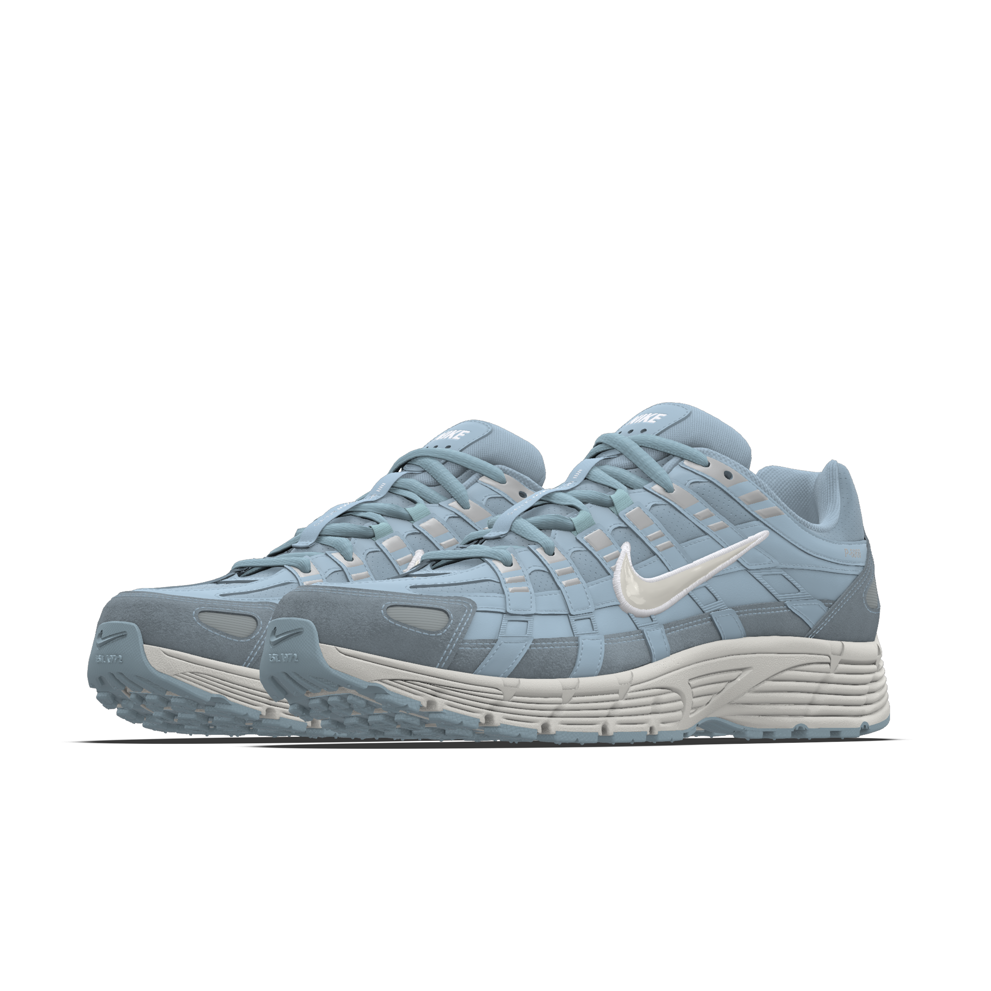 Chaussure personnalisable Nike P-6000 By You pour homme - Bleu - 3296466540