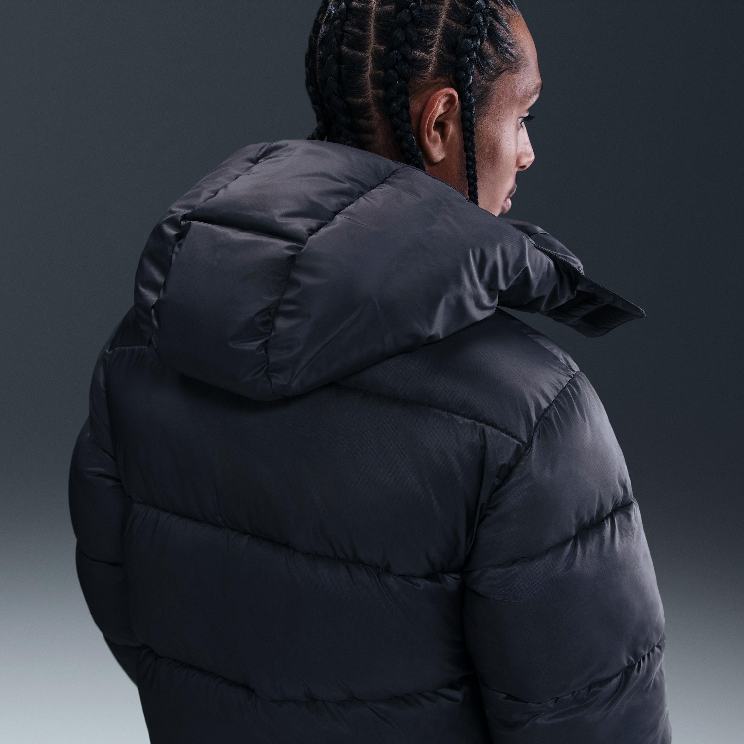 Thumbnail - Paris Saint-Germain Nike Life Therma-FIT Fußball-Puffer-Jacke (Herren) - Grau