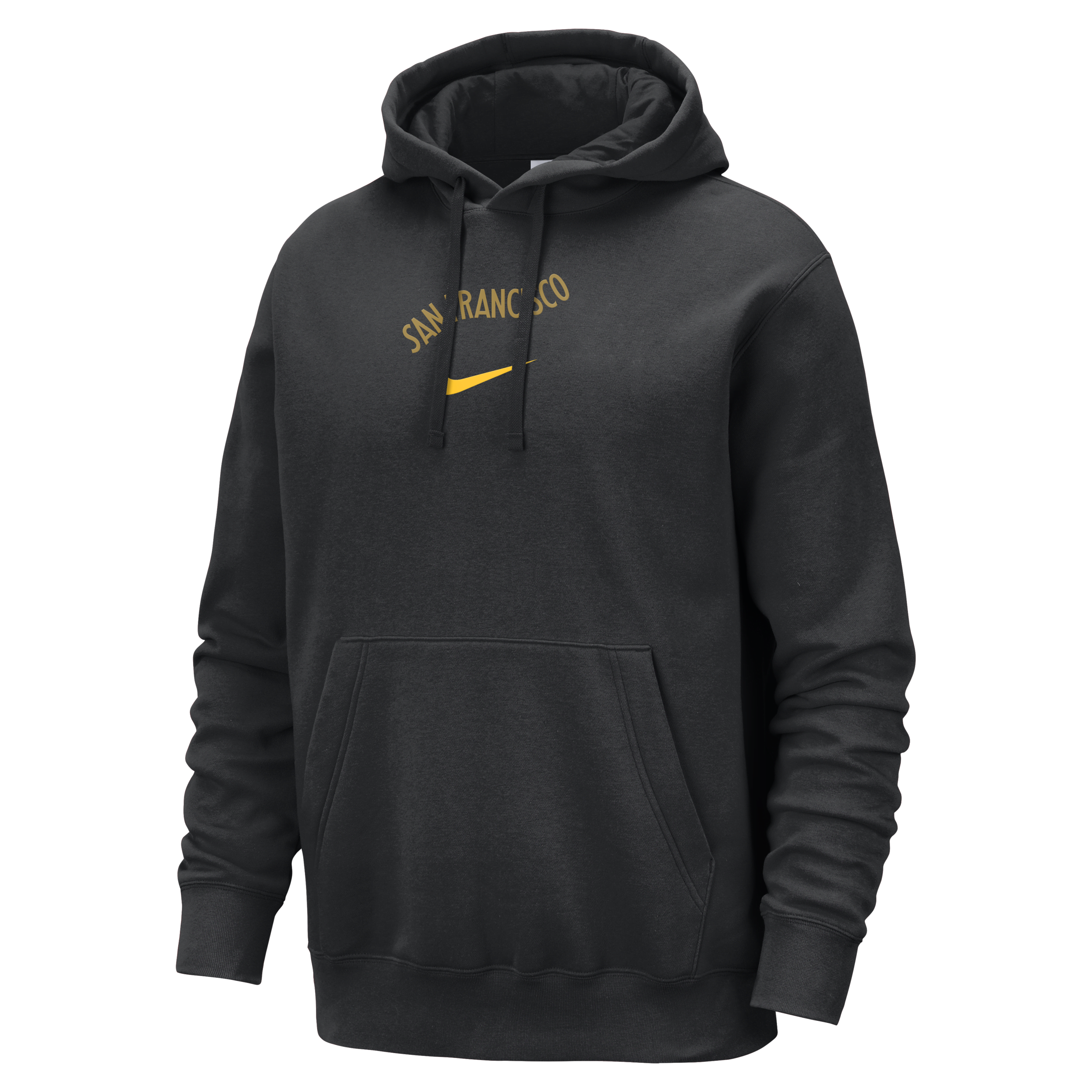 Nike Golden State Warriors Club Fleece City Edition NBA-hoodie voor heren Zwart