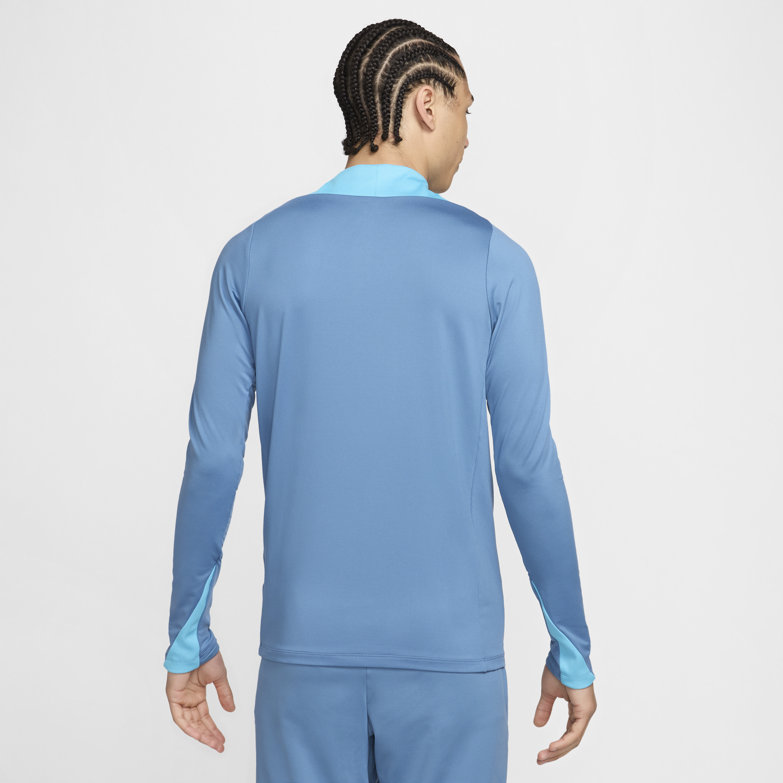 Haut d'entraînement de foot à demi zip Nike Strike Dri-FIT pour homme - Bleu