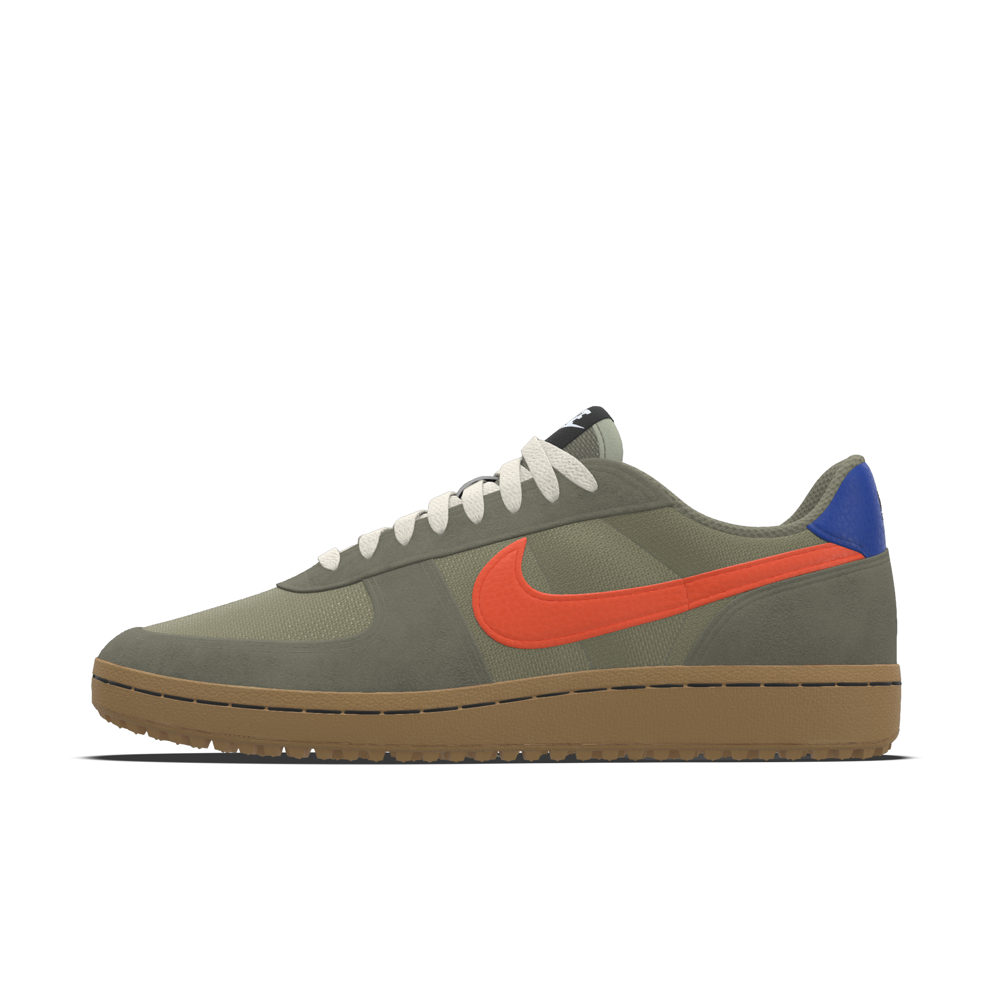Custom Nike Field General By You-sko til kvinder - grøn