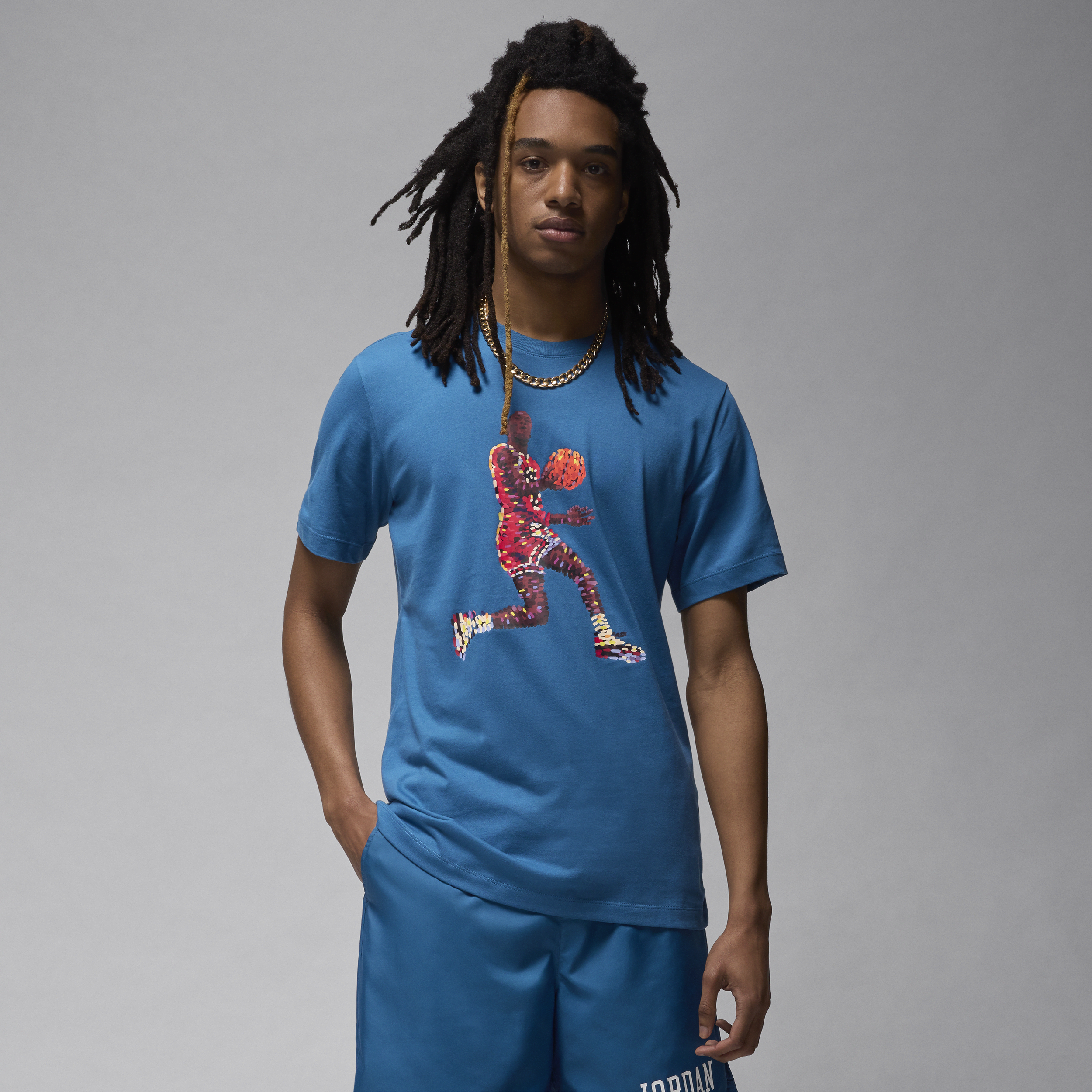 Jordan Flight Essentials T-shirt voor heren Blauw
