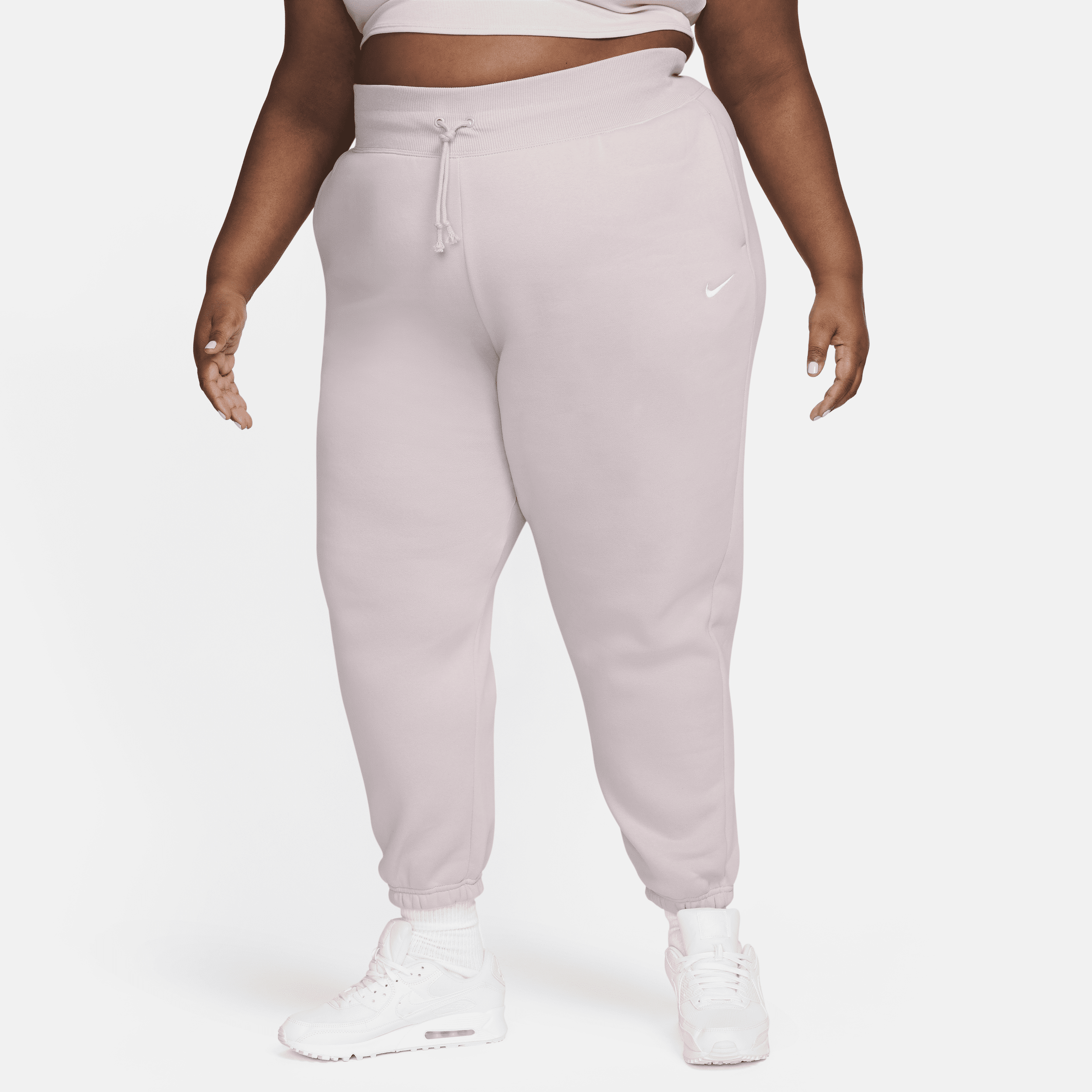 Nike Sportswear Phoenix Fleece Oversized joggingbroek met hoge taille voor dames (Plus Size) Paars