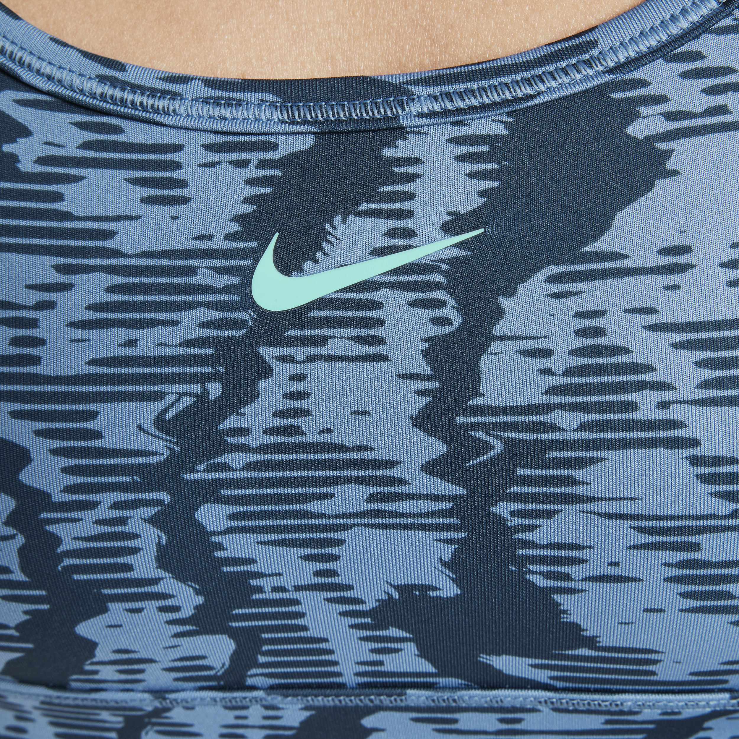 Brassière de sport réversible Nike Swoosh pour fille - Bleu