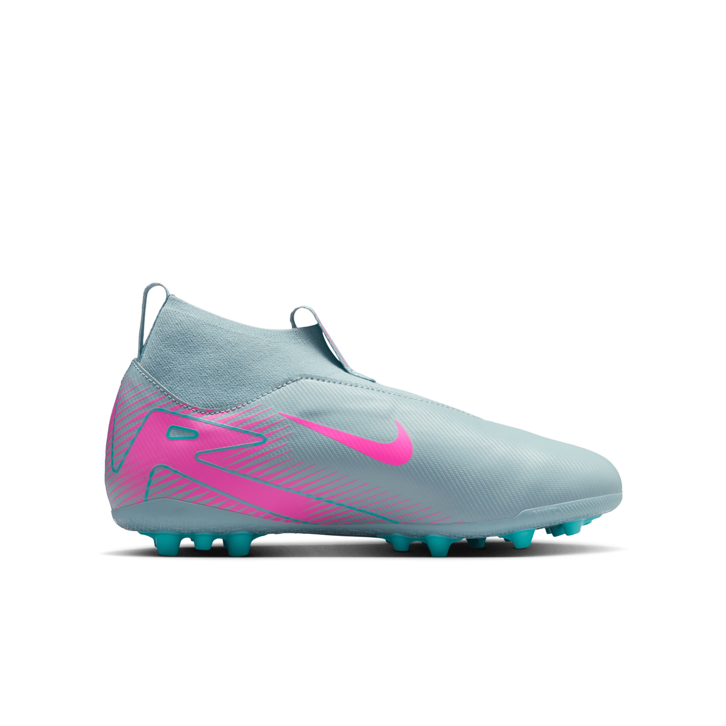Chaussure de foot montante à crampons pour terrain synthétique Nike Jr. Mercurial Superfly 10 Academy pour enfant/ado - Gris