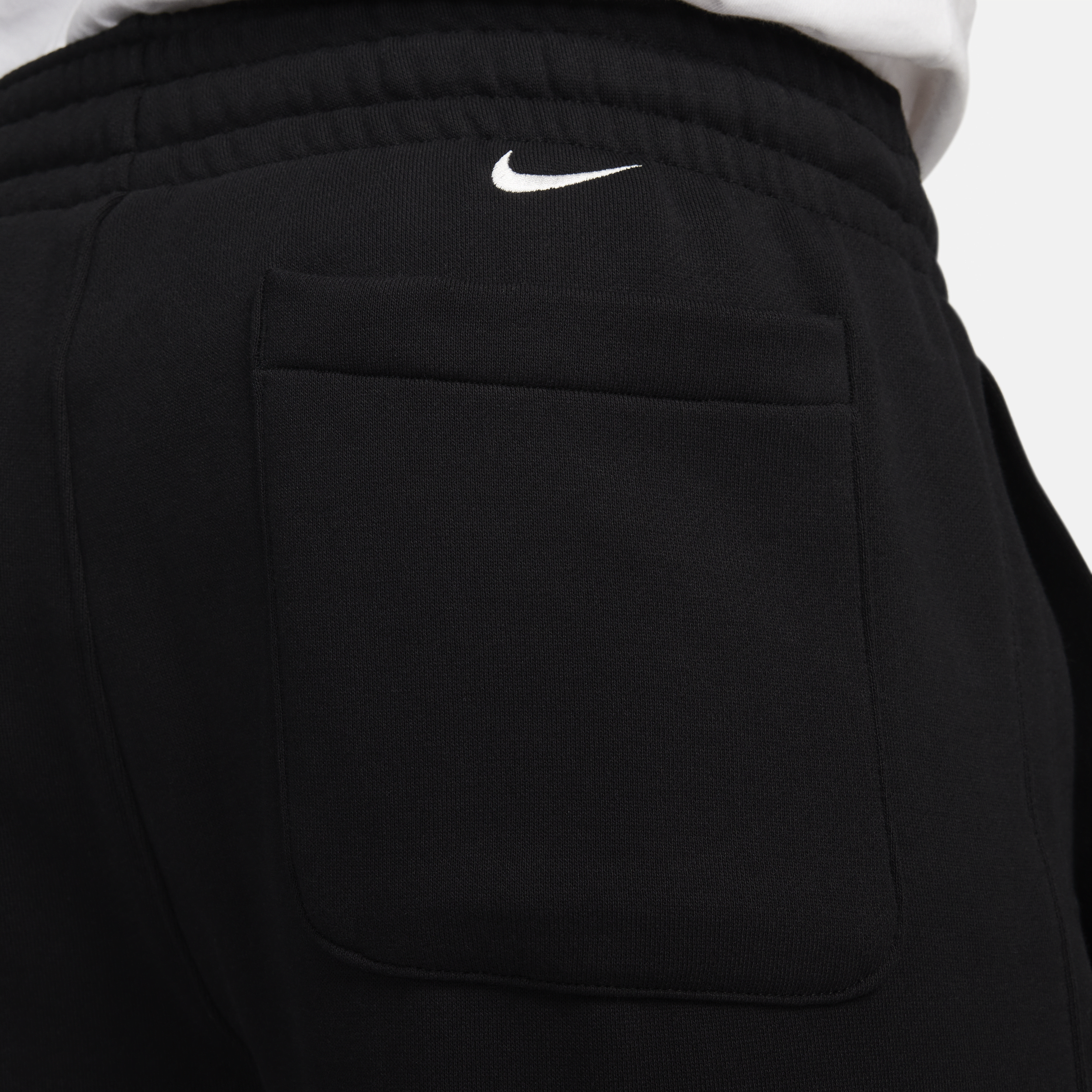 Nike LeBron Fleecebroek met open zoom voor heren Zwart