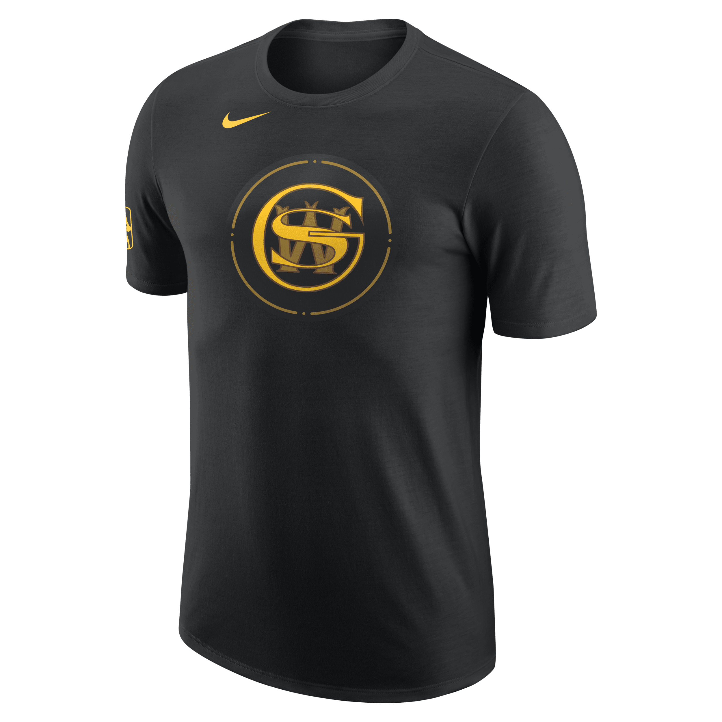Nike Golden State Warriors City Edition NBA-herenshirt Zwart