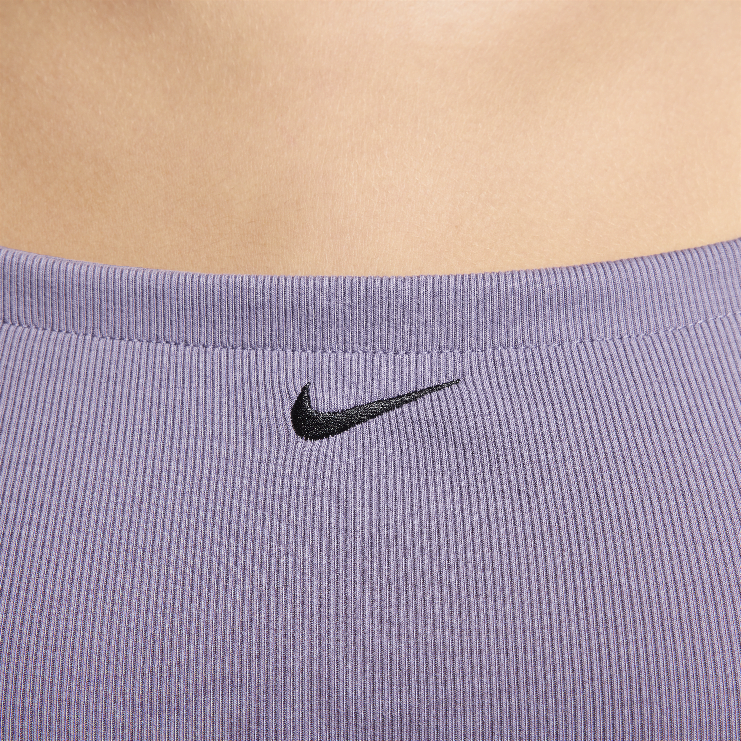 Nike Sportswear Chill Knit strakke cami jurk met mini-ribbels Paars