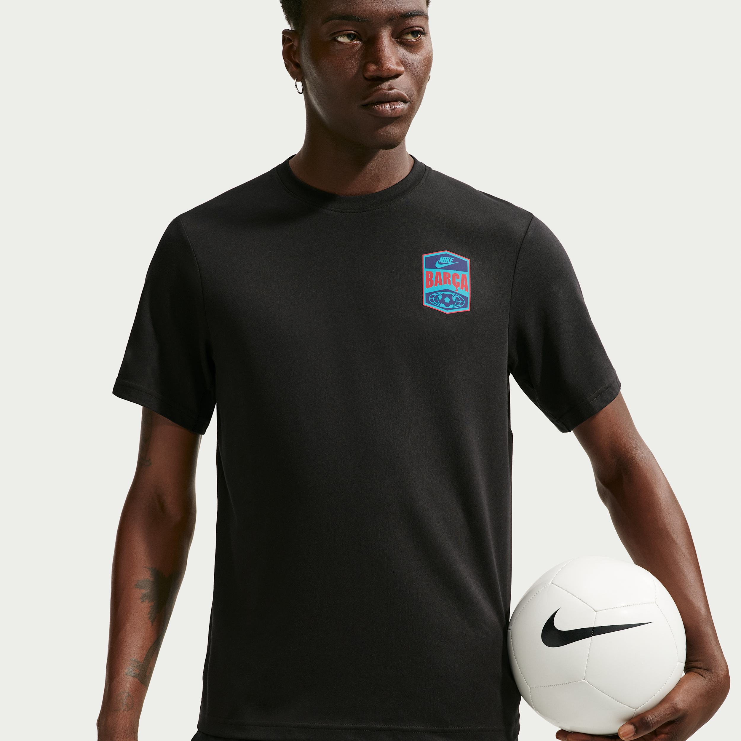 FC Barcelona Primary Third Nike Dri-FIT-fodboldtrøje til mænd - sort