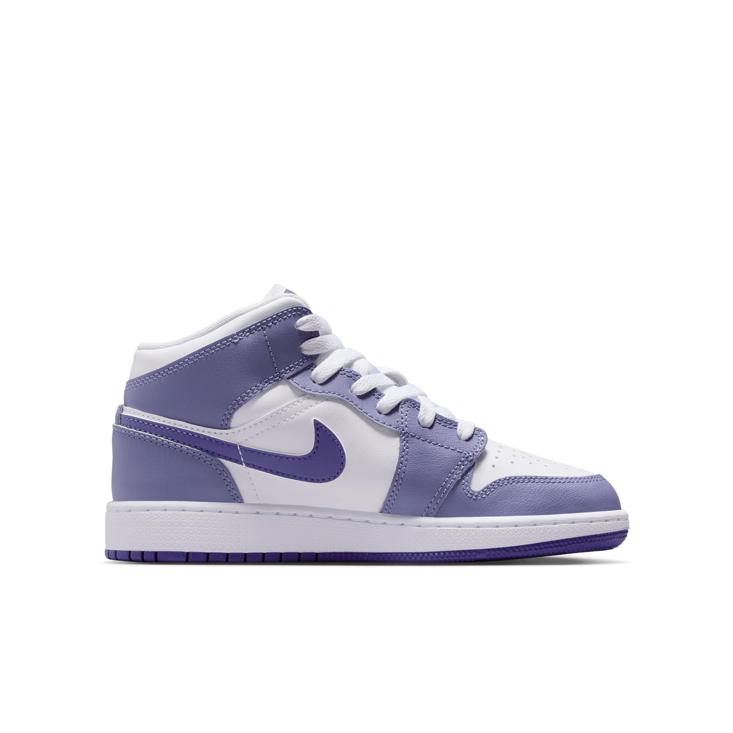 Thumbnail - Air Jordan 1 Mid Schuh für ältere Kinder - Lila