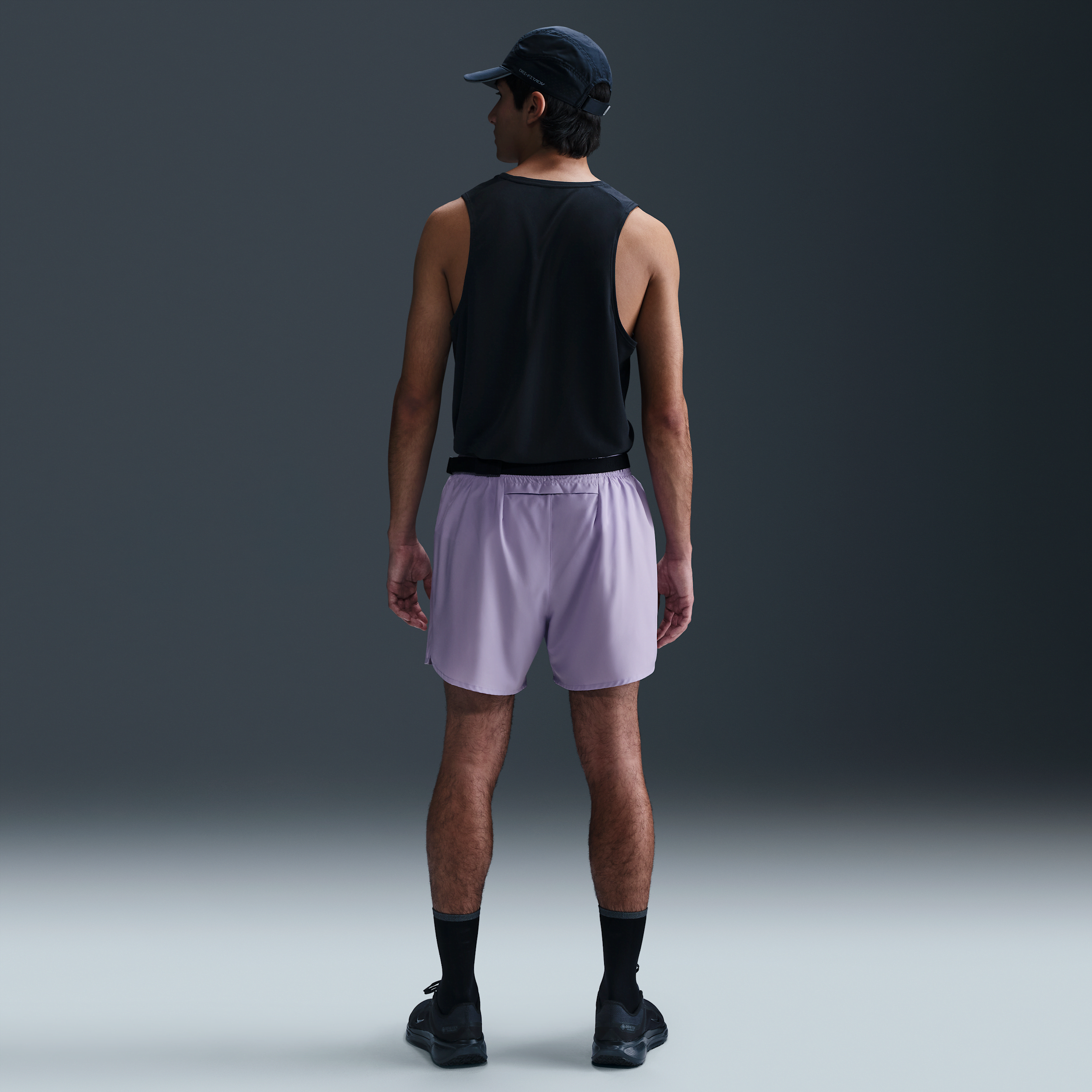 Short de running avec sous-short intégré 13 cm Dri-FIT Nike Challenger pour homme - Pourpre