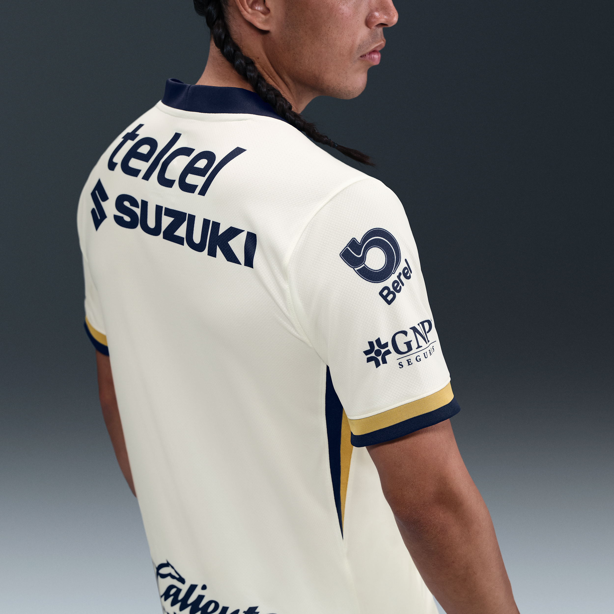 Thumbnail - Pumas UNAM 2025/26 Stadium Home Nike Dri-FIT Replika-Fußballtrikot (Herren) - Weiß