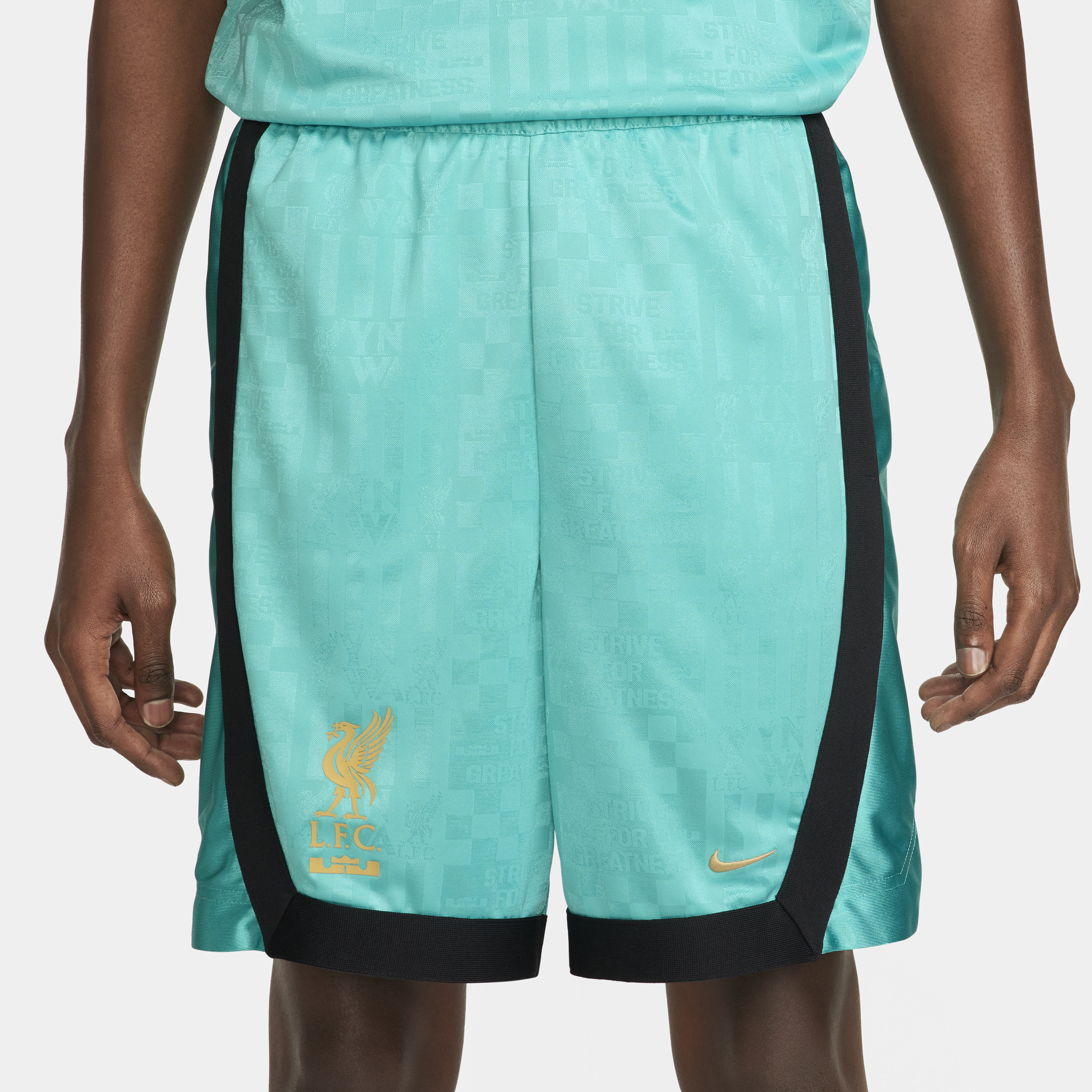 Nike LeBron x Liverpool FC Dri-FIT DNA basketbalshorts voor heren (21 cm) Groen