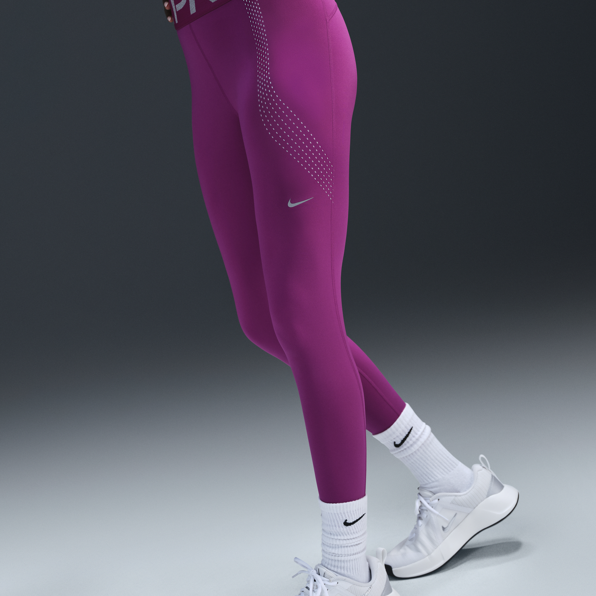 Legging 7/8 taille haute Nike Pro Sculpt pour femme - Pourpre