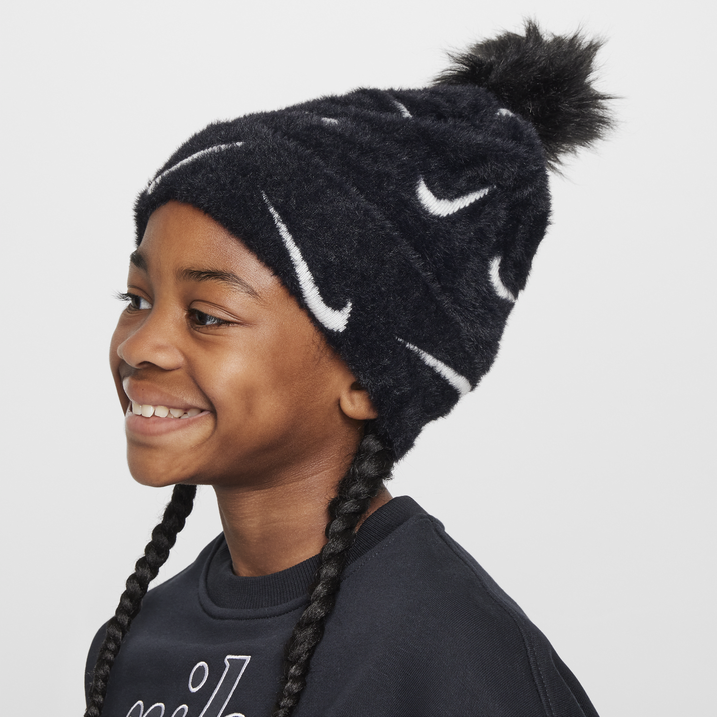 Thumbnail - Nike Peak Beanie (ältere Kinder) - Schwarz