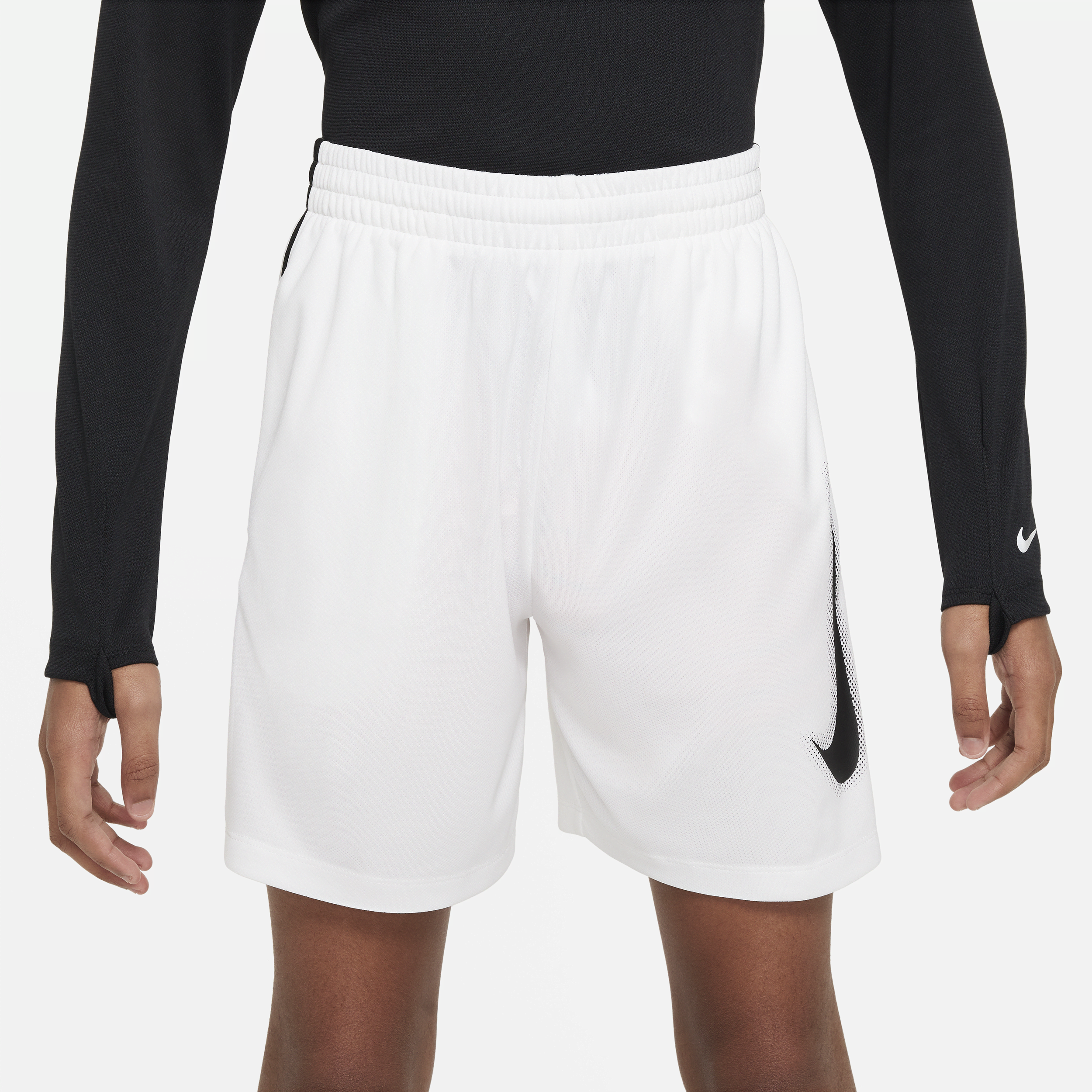 Nike Multi Dri-FIT trainingsshorts met graphic voor jongens Wit