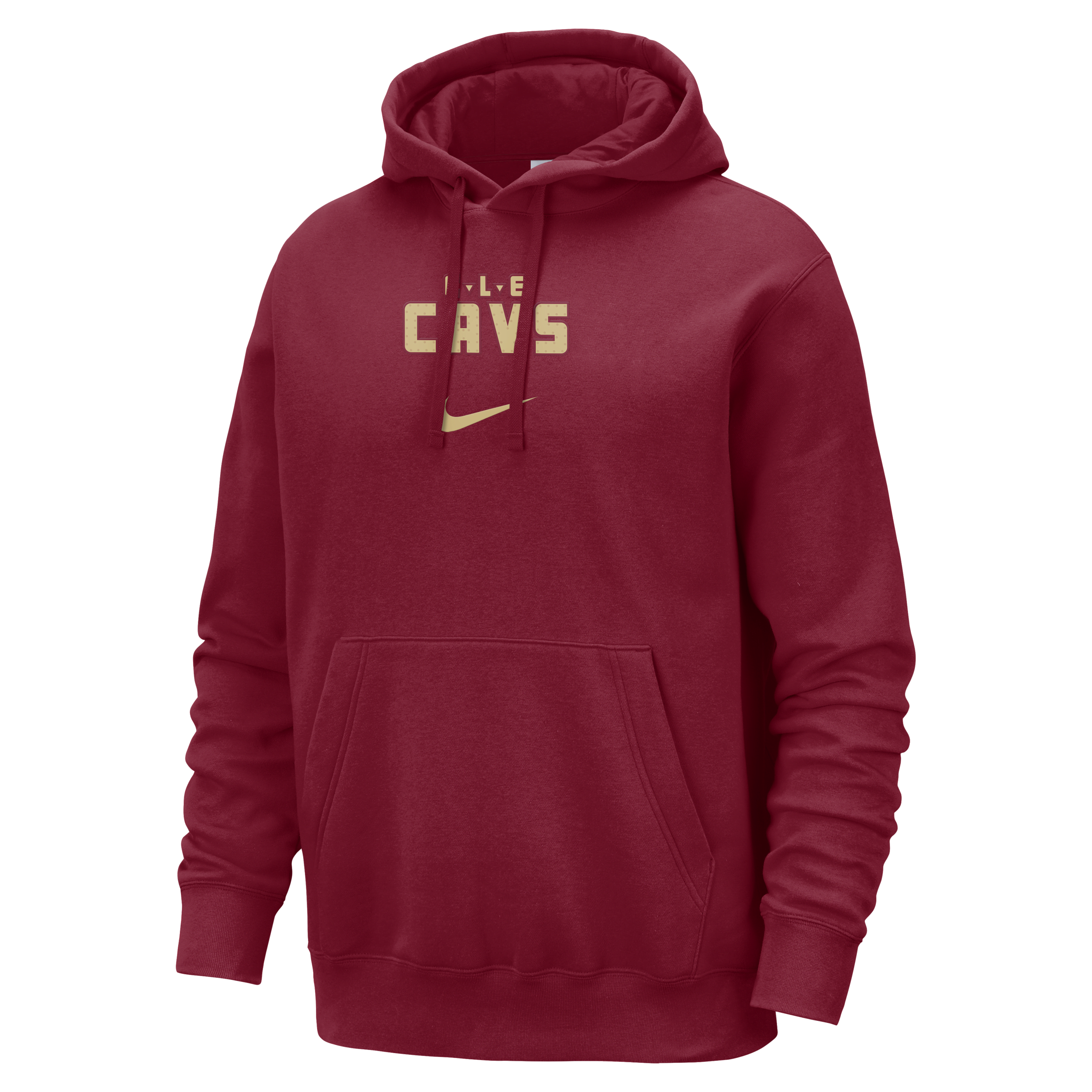 Nike Cleveland Cavaliers Club Fleece City Edition NBA-hoodie voor heren Rood