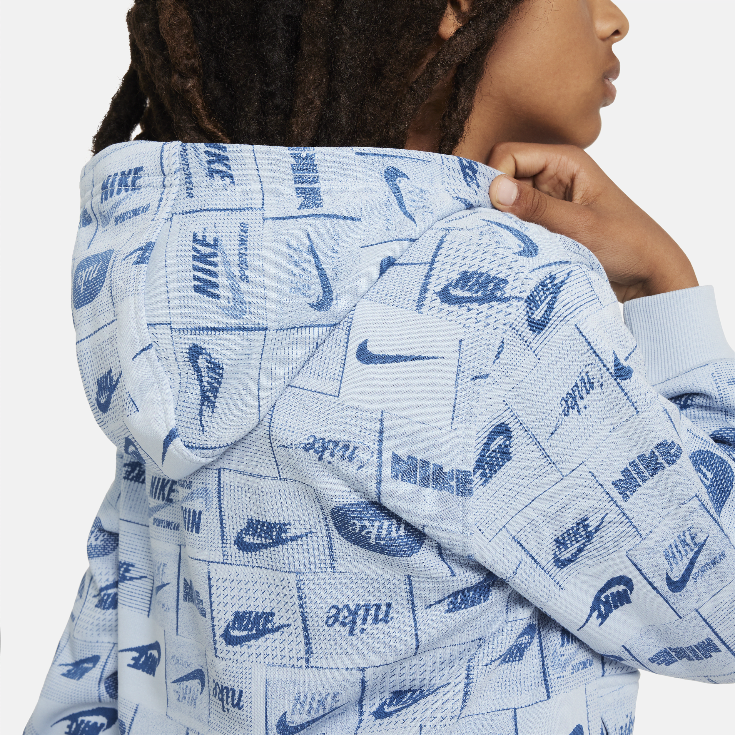 Nike Sportswear Club Fleece hoodie voor kids Blauw