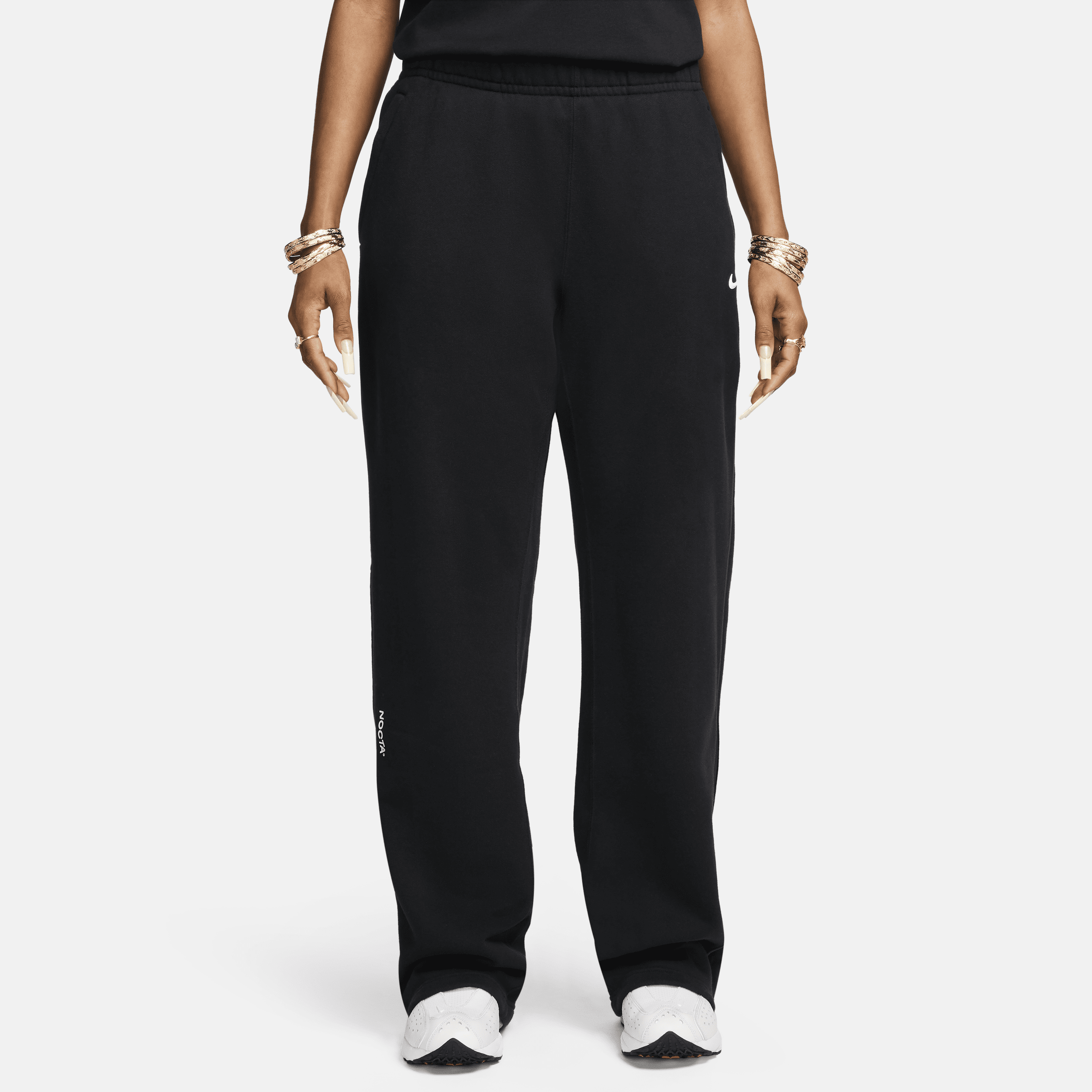 Nike NOCTA Fleece CS joggingbroek met open zoom Zwart