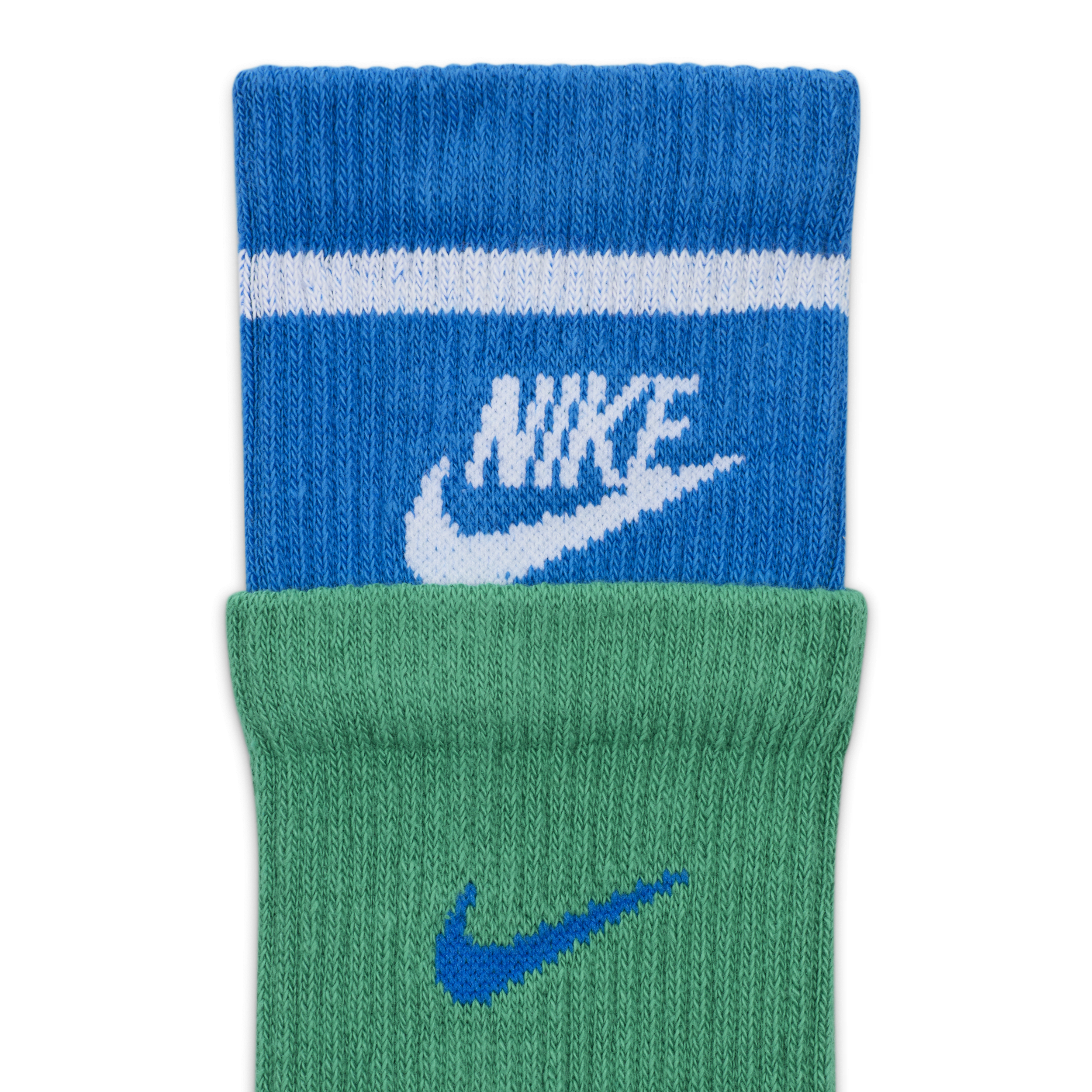 Nike Everyday Plus Crew sokken met demping (1 paar) Groen