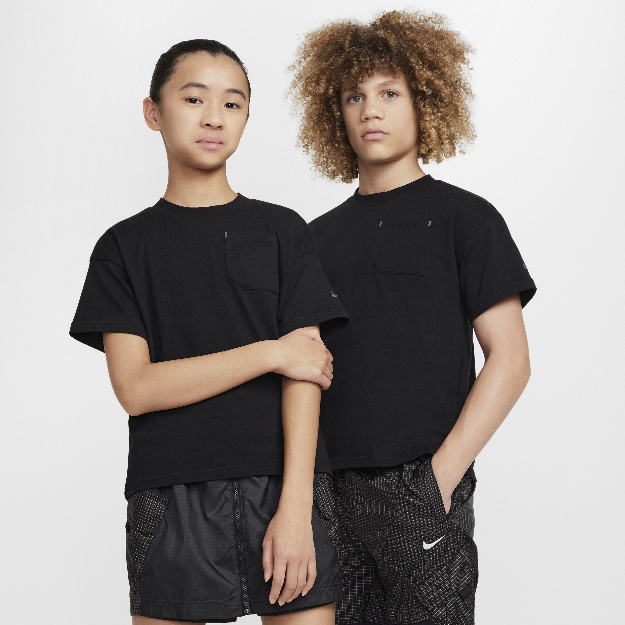 Haut à manches courtes Nike Sportswear City Utility pour ado - Noir