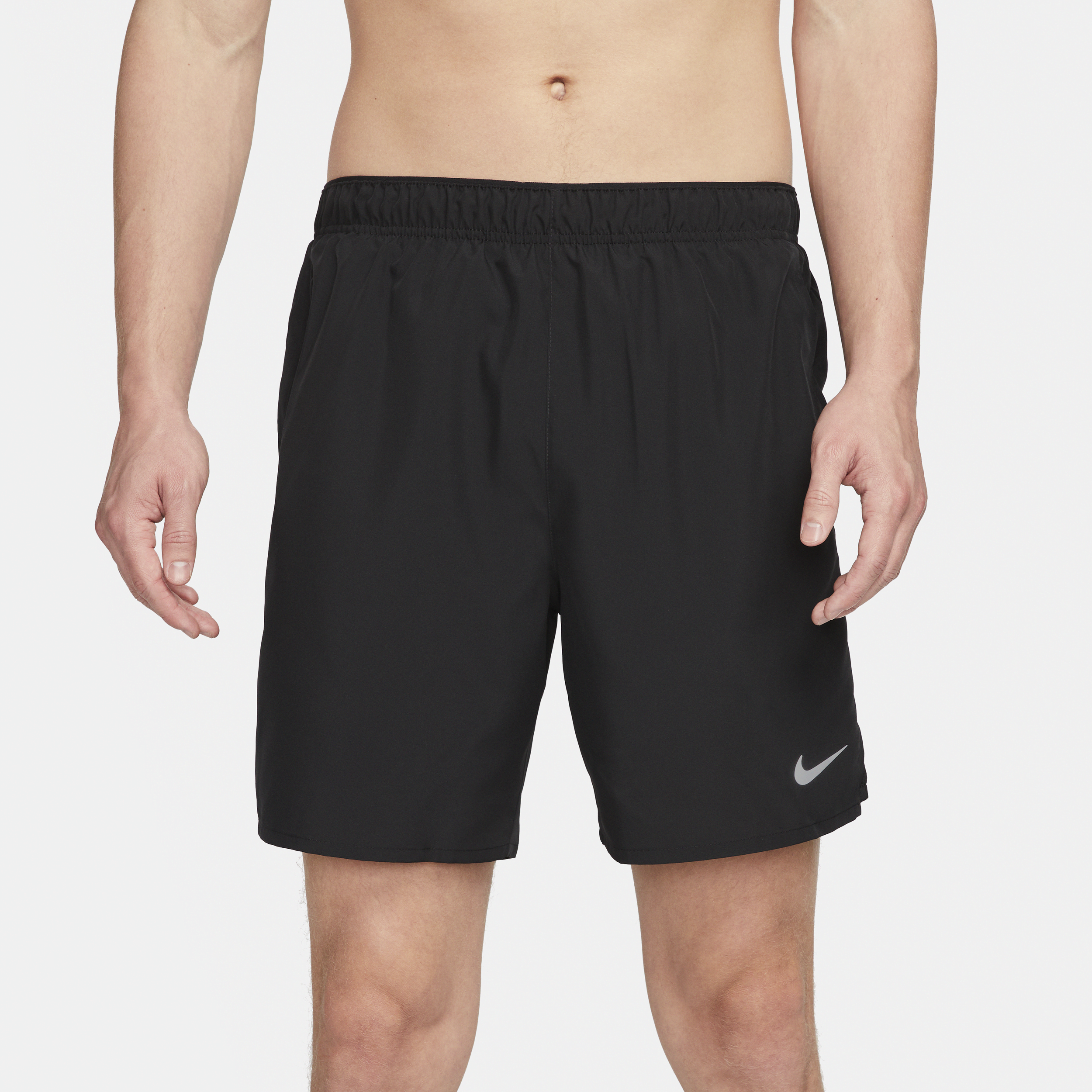 Short de running avec sous-short intégré 18 cm Dri-FIT Nike Challenger pour homme - Noir