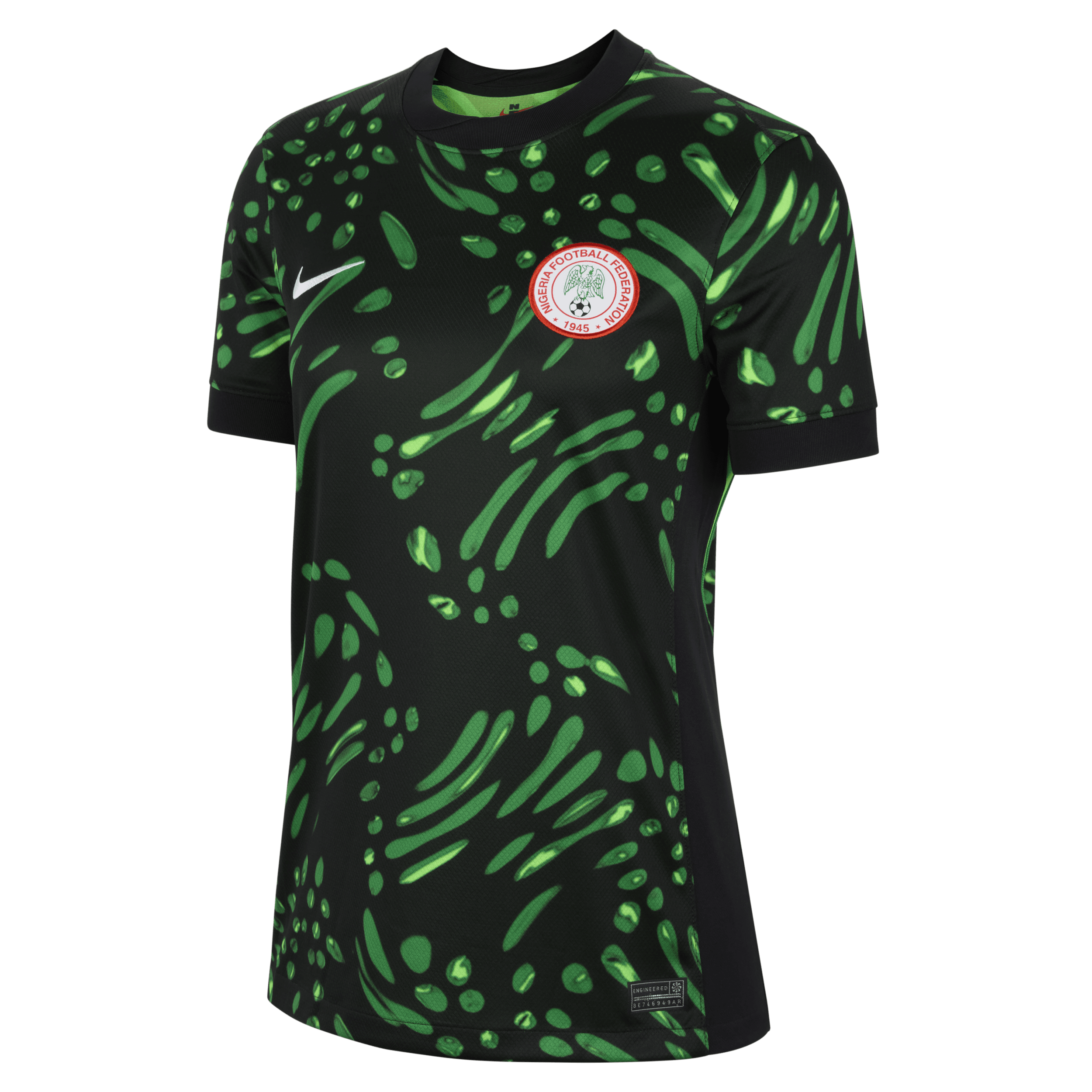 Nigeria (Women’s Team) 2024/25 Stadium Away Women’s Nike Dri-FIT Football Replica Shirt – Black – Polyester