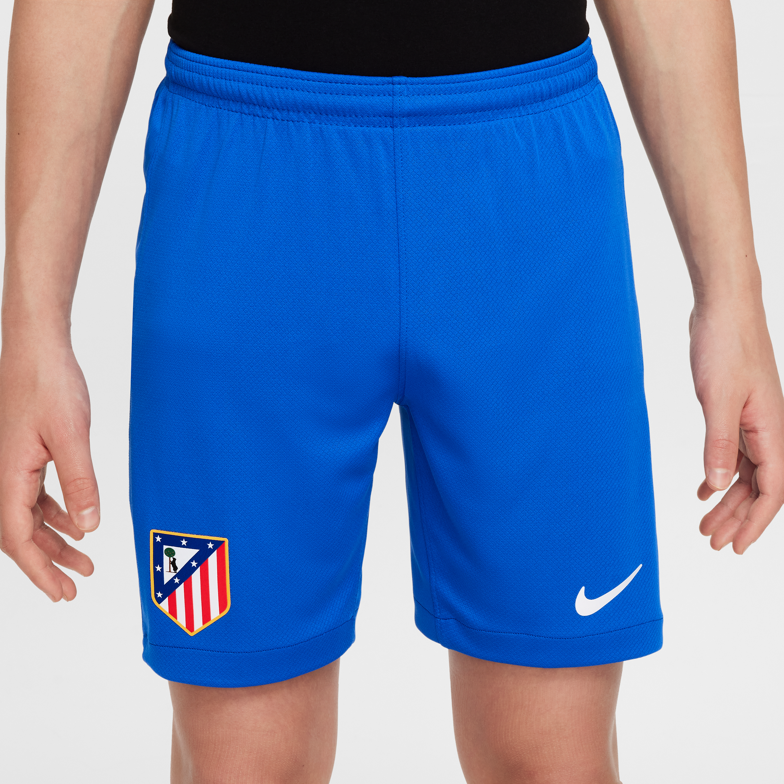 Thumbnail - Atlético Madrid 2025/26 Stadium Home Nike Replika-Fußballshorts mit Dri-FIT-Technologie (ältere Kinder) - Blau