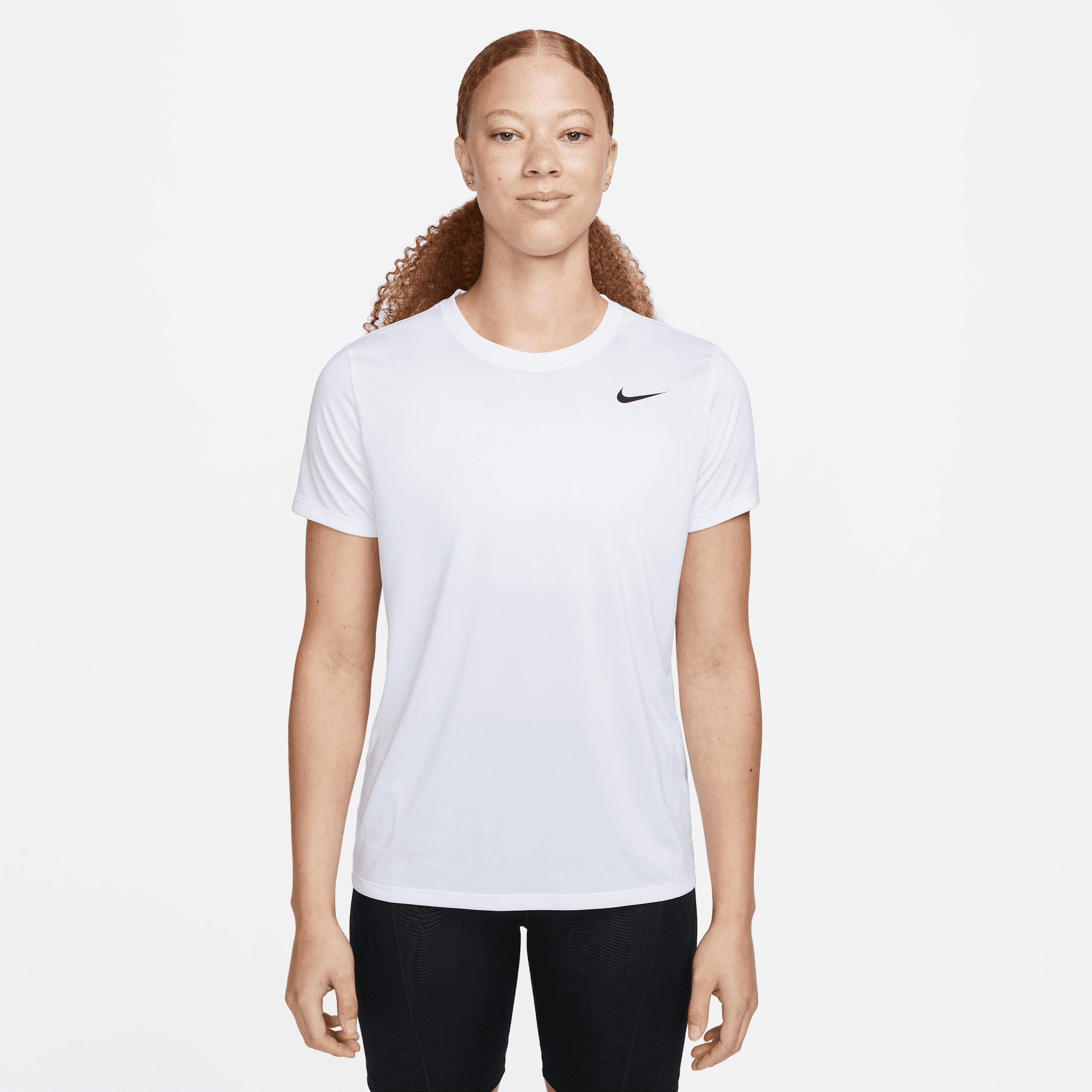 Nike Dri-FIT Women's T-Shirt - White - Recycled Polyester - 50% Recycled Polyester
