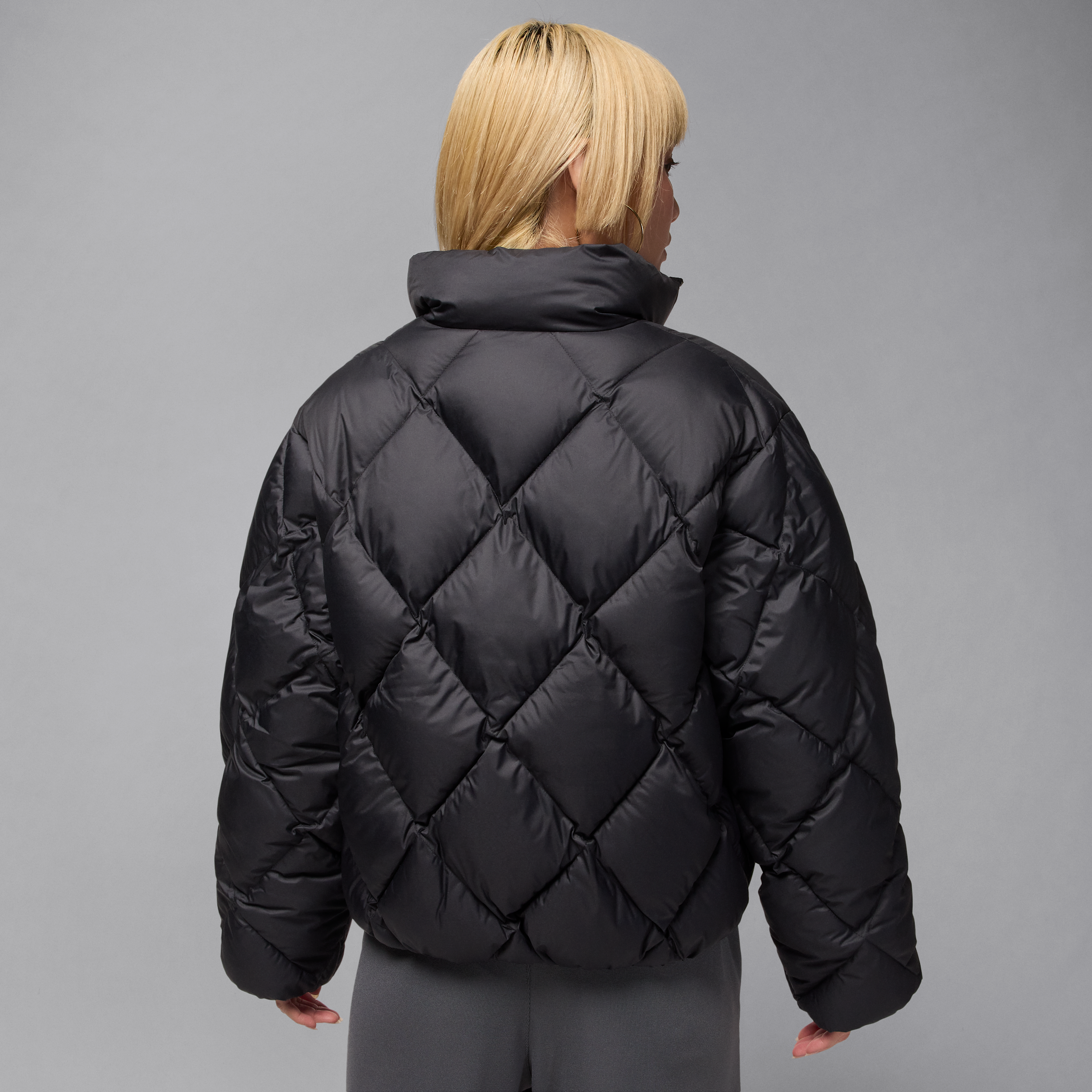 Thumbnail - Jordan Brooklyn gesteppte Puffer-Jacke (Damen) - Schwarz