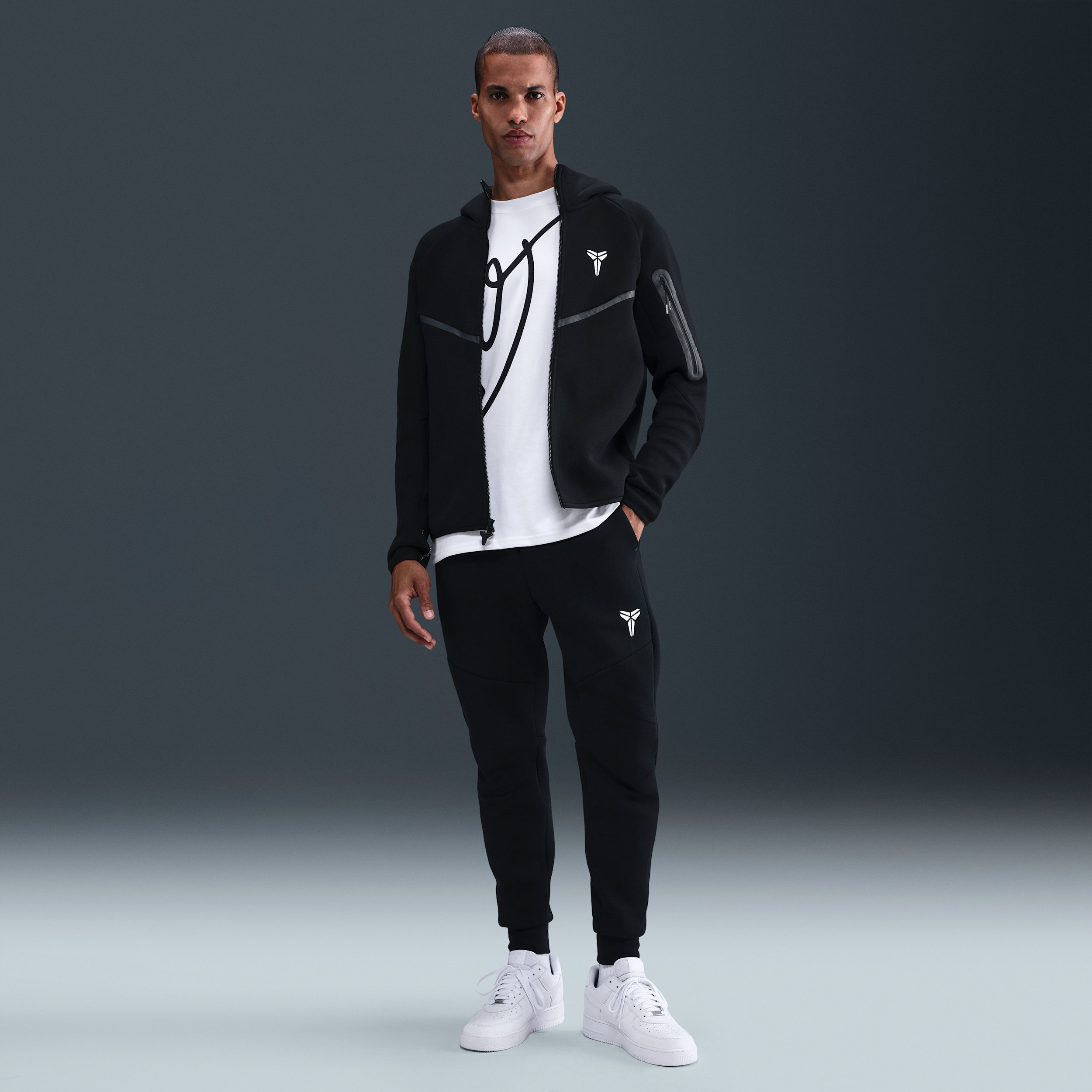 Thumbnail - Kobe Tech Fleece-Jogger (Herren) - Schwarz