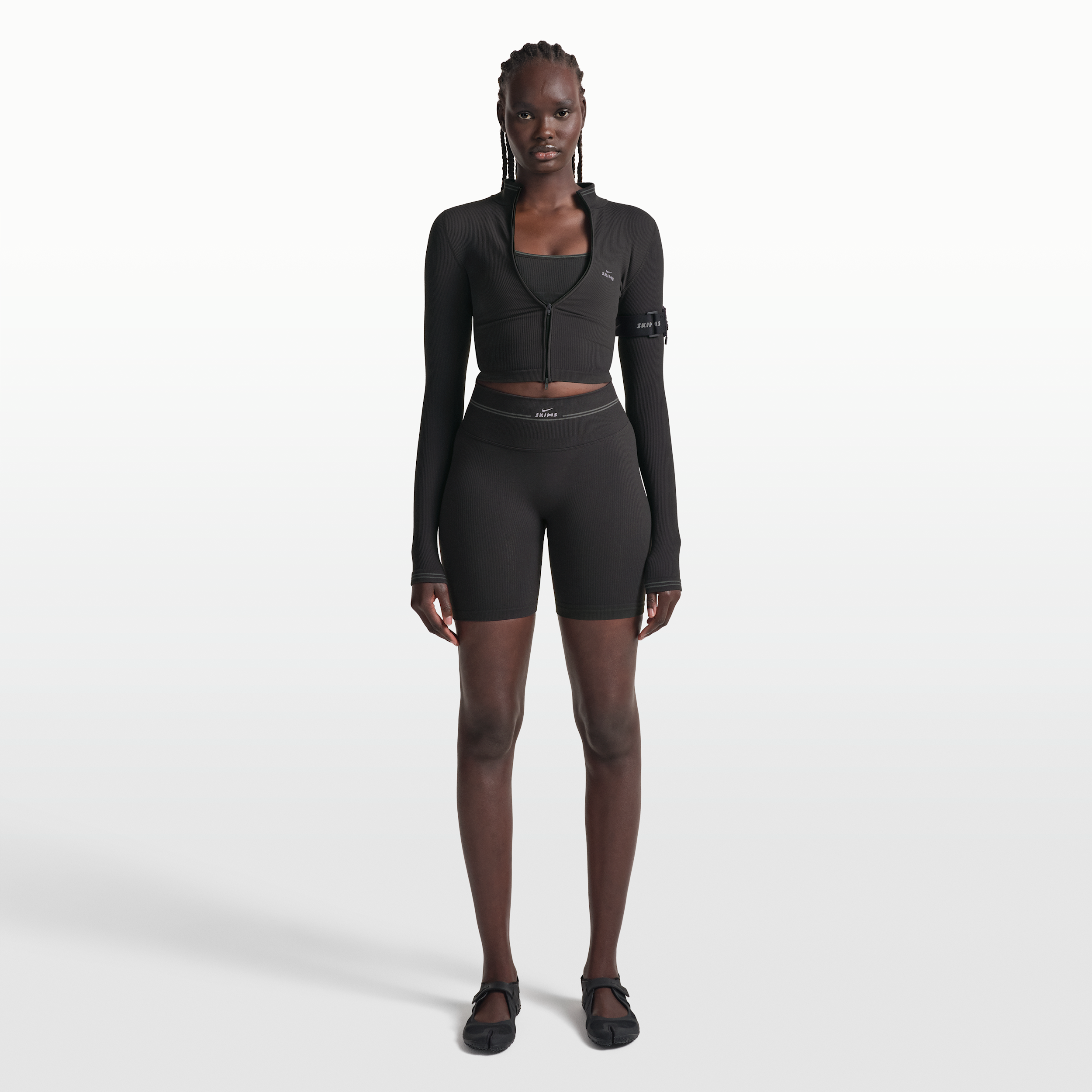 Shorts NikeSKIMS 13 cm Rib Seamless – Donna - Nero