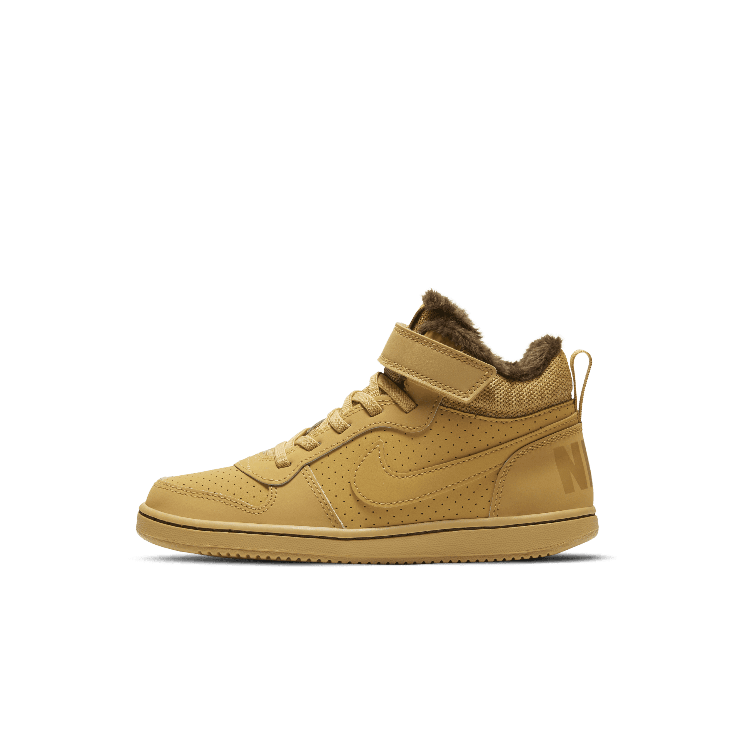 Nike Court Borough Mid Winter Younger Kids Shoe - Yellow