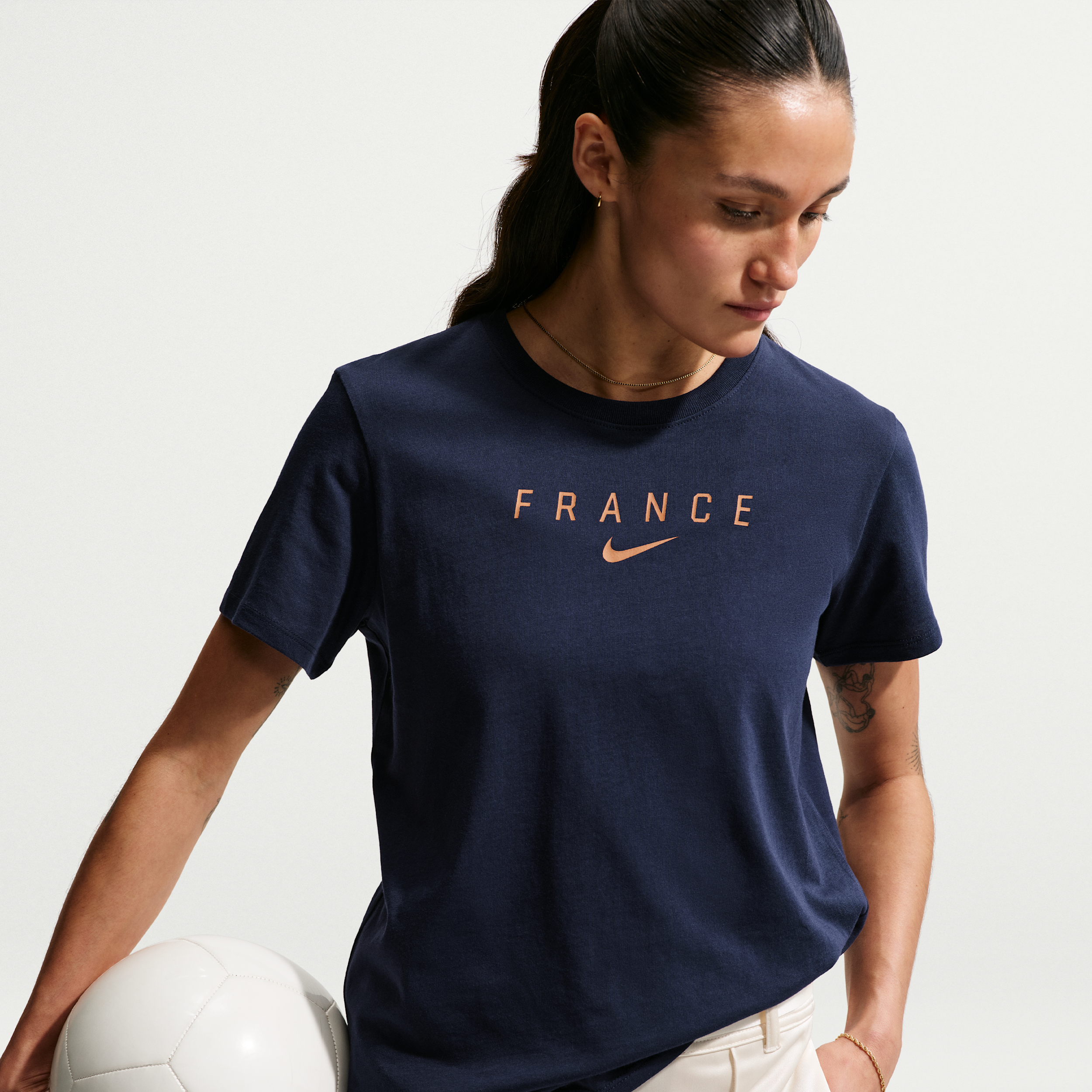 Thumbnail - FFF Nike Fußball-T-Shirt (Damen) - Blau