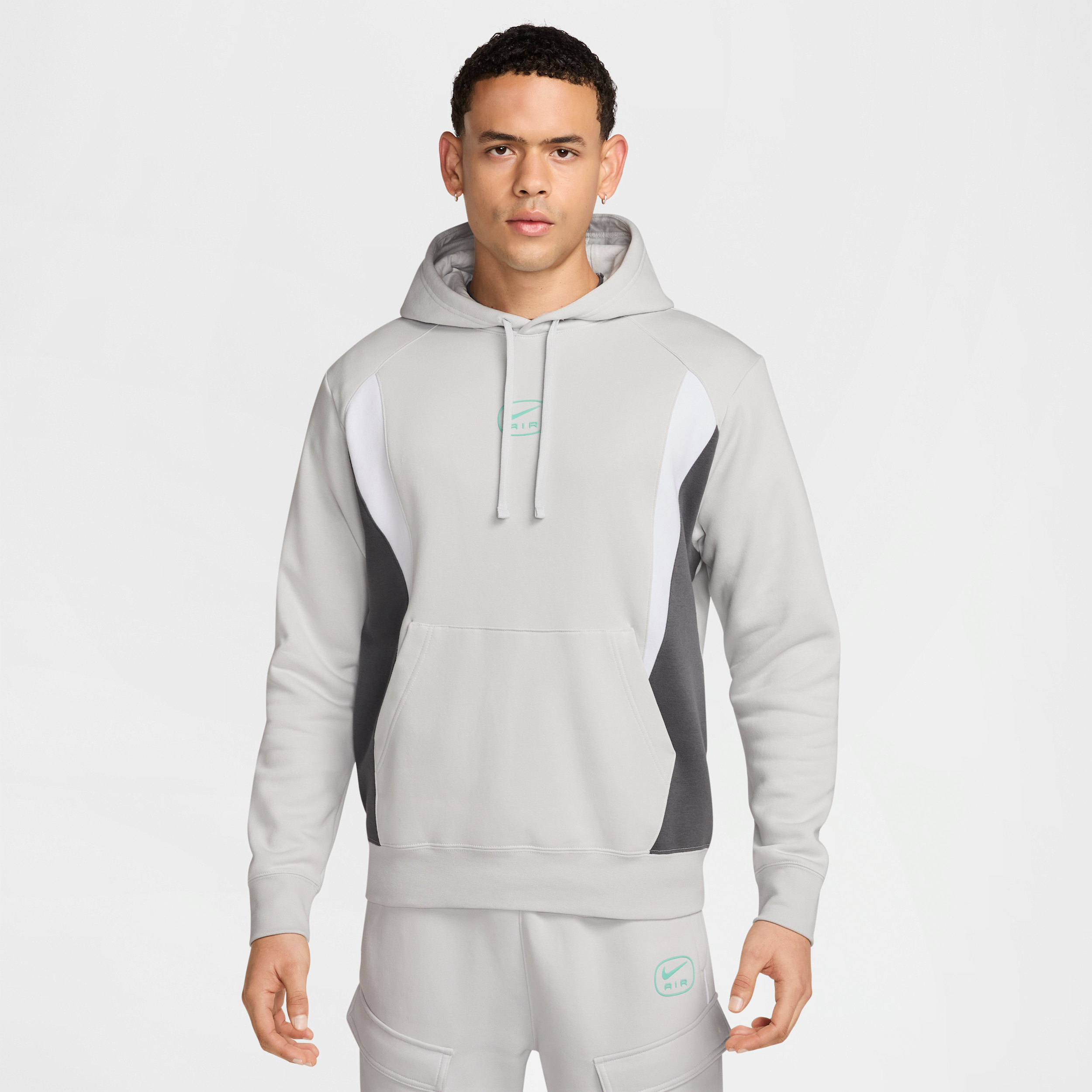 Thumbnail - Nike Air Herren-Hoodie - Grau